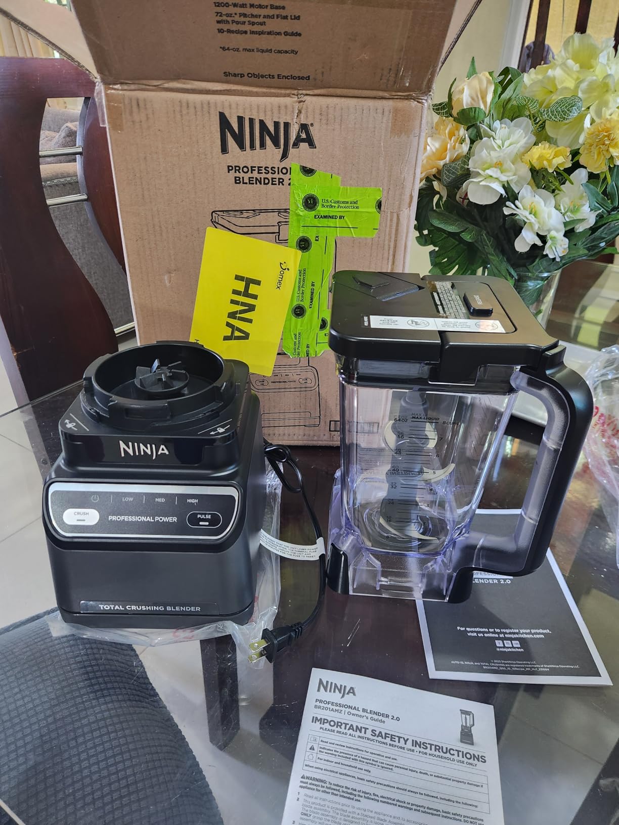 Ninja Professional Blender 2.0, 1200W, Auto-iQ, 72oz Pitcher, BR201AMZ customer photo 1