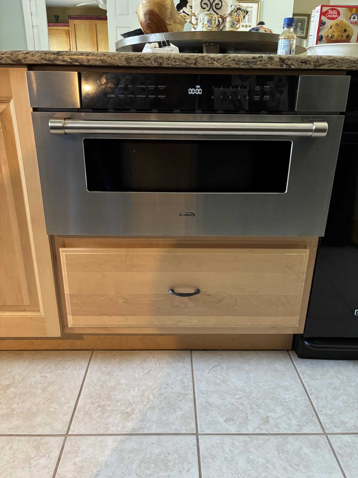 KoolMore 30 in. Microwave Drawer, 1.2 cu. ft. Capacity in Stainless-Steel (KM-MD30-SS) customer photo 1