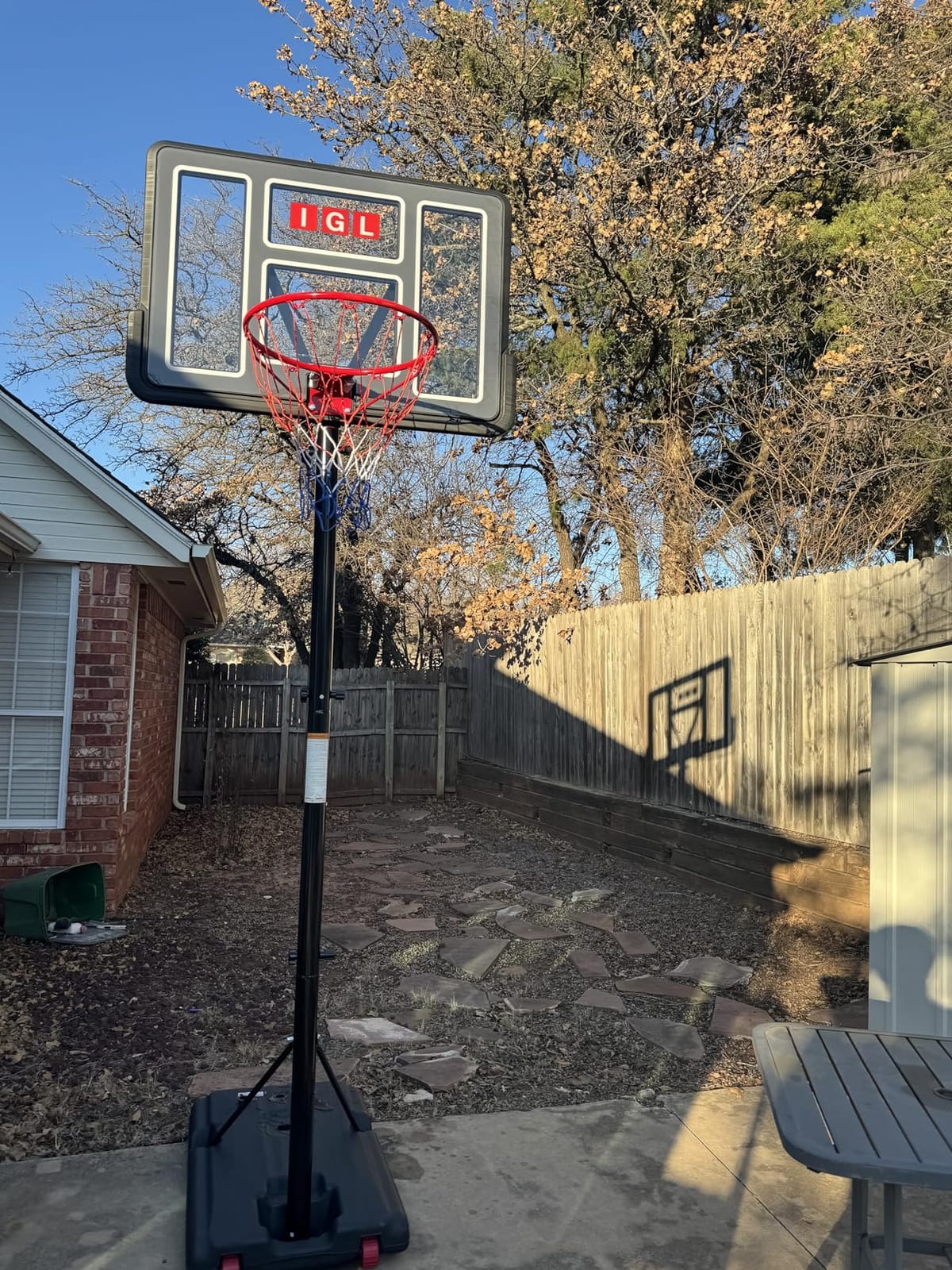 IGL Portable Basketball Hoop, 5.6-10FT Adjustable customer photo 1