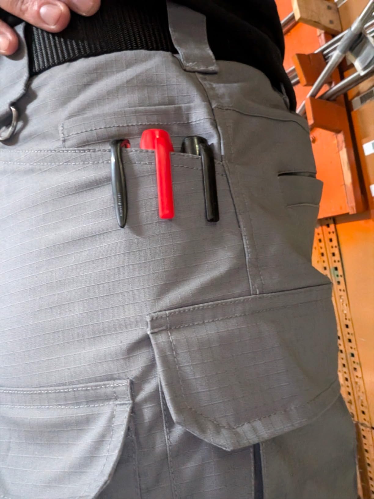 Hiwise Men's Stretch Tactical Pants Water Resistant Ripstop Cargo Pants Outdoor Lightweight EDC Work Hiking Pants customer photo 1