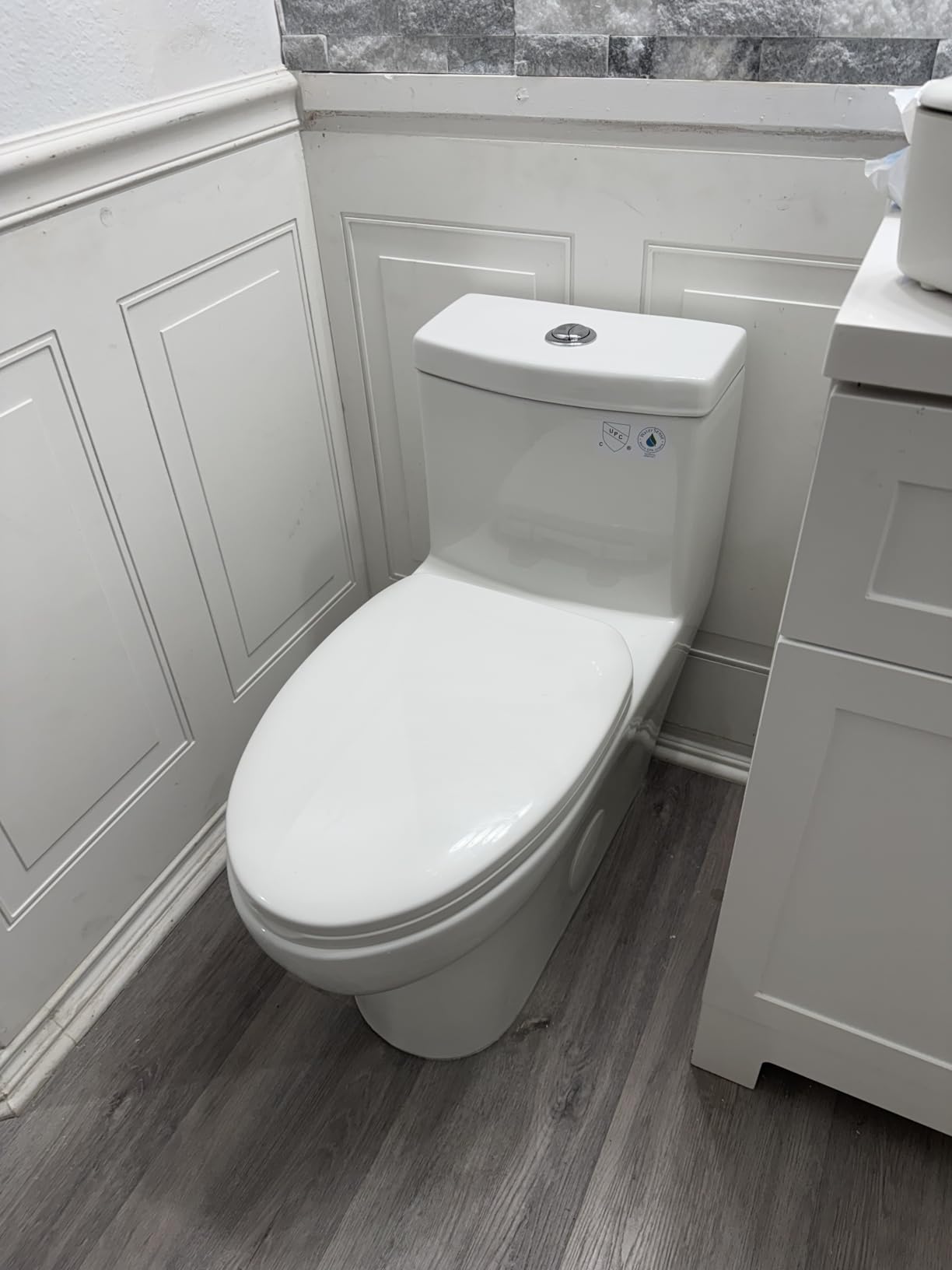HOROW HR-ST076WD Dual Flush Elongated Toilet with Soft Close Seat, High-Efficiency Supply, Standard Bathroom Toilet 12