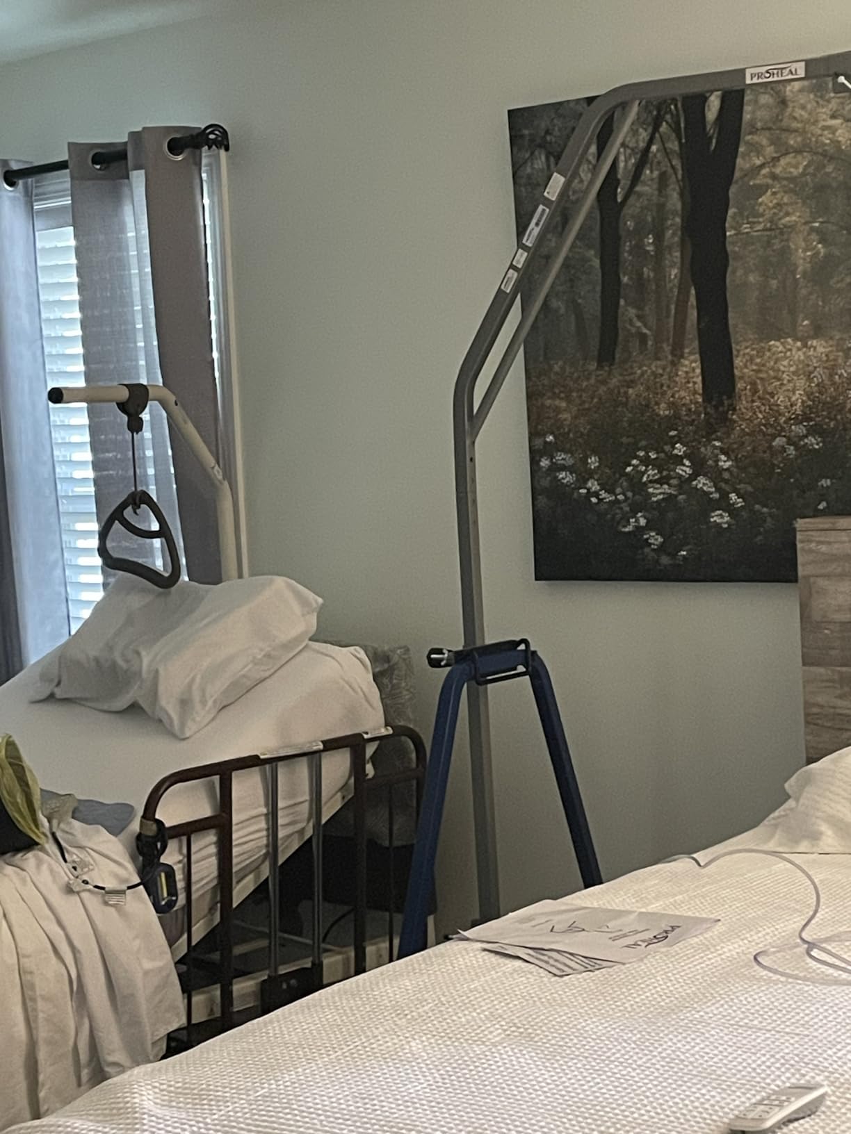 ProHeal Medical Trapeze Bar for Bed Mobility - Standard Trapeze Bar Set with 250 lb. Weight Capacity - Bed Pull Up Assist for Elderly and Bedridden Patients customer photo 1
