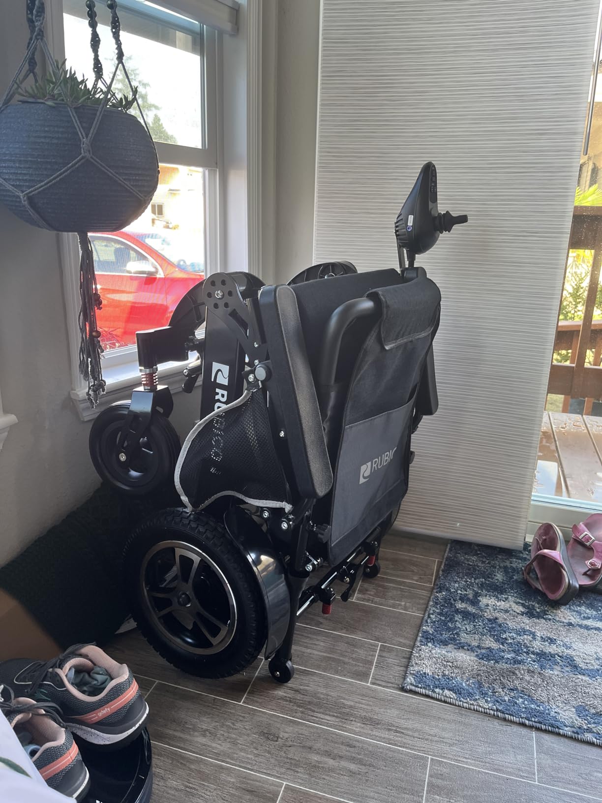 Next Generation Electric Wheelchair - 30-Mile Range, 600W Motor Power, Dual 12AH Batteries, Leather Cushion, Deluxe Series, Foldable, Airline Approved, All-Terrain, High-Performance Design customer photo 2