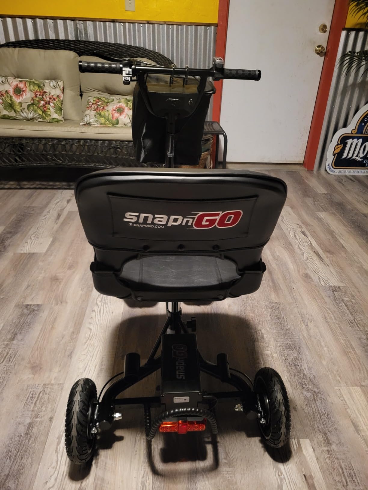 SNAPnGO Three Wheel Portable Mobility Scooter for Adults - Aircraft-Grade Aluminum, Top Speeds of 5 mph & 13-Mile Range - Folding & Foldable Scooter - Airline Approved Electric Sit Down Scooter customer photo 2