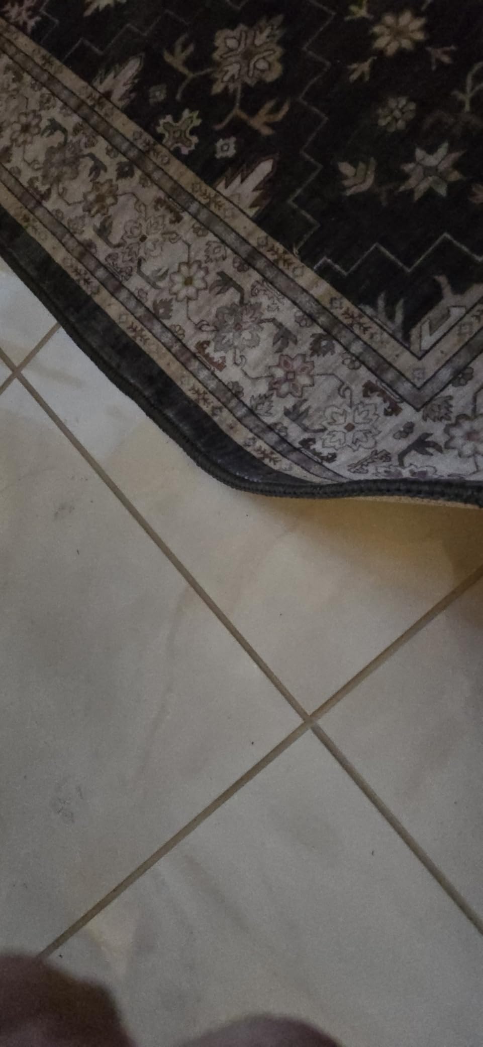 Black Boho Washable 2x6 Runner Rugs for Hallway Kitchen Bedroom Beside Laundry Room Bathroom Rug, Pet & Kids Friendly, Non Slip Low Pile Stain Resistant Soft Foldable Long 24 x 72 Floor Carpet customer photo 2