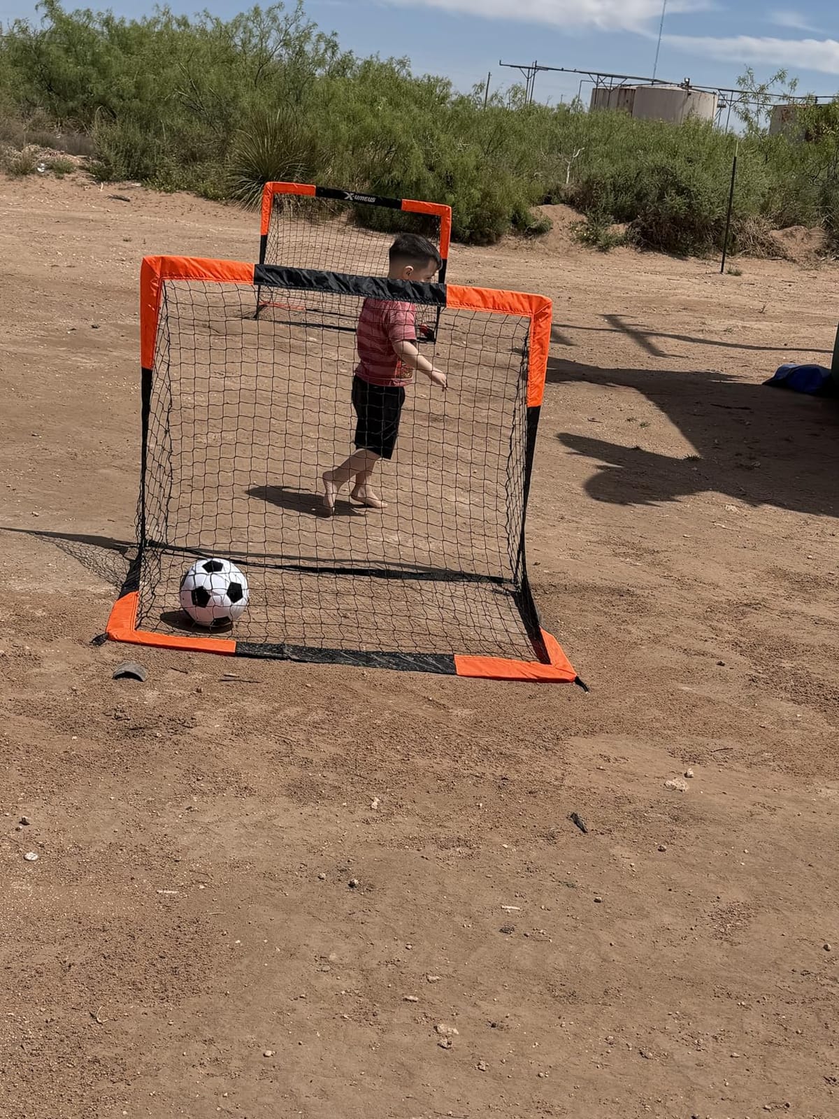 Kids Soccer Goals for Backyard Set of 2, 4 x 3 ft/6 x 4 Toddler Soccer Goal Training Equipment with Soccer Ball, Cones, Pop Up Soccer Net for Kids Age 3-5 4-6 6-8 8-12 10-12 Outdoor Games Sports Gifts customer photo 2