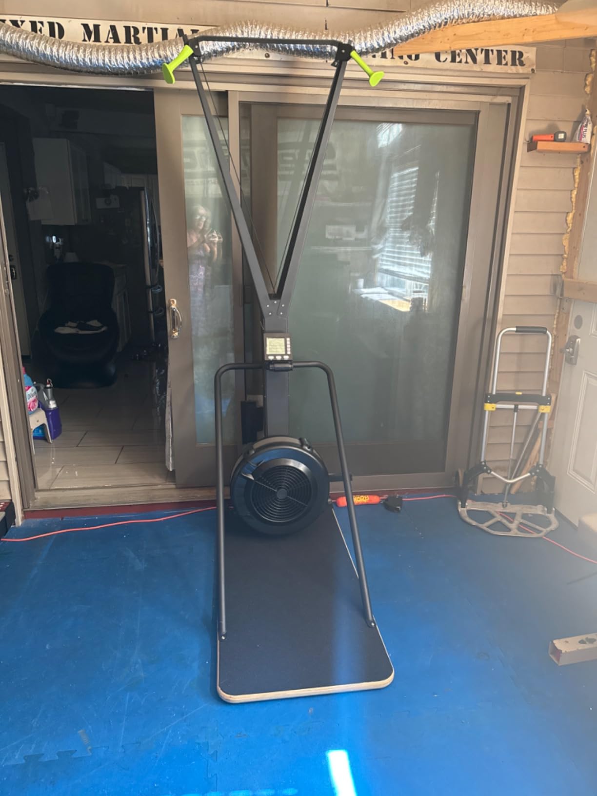 Ski Exercise Machine, GMWD Ski Equipment Indoor Aerobic Wind Resistance Machine, Indoor Strength Training Home Gym Equipment customer photo 2