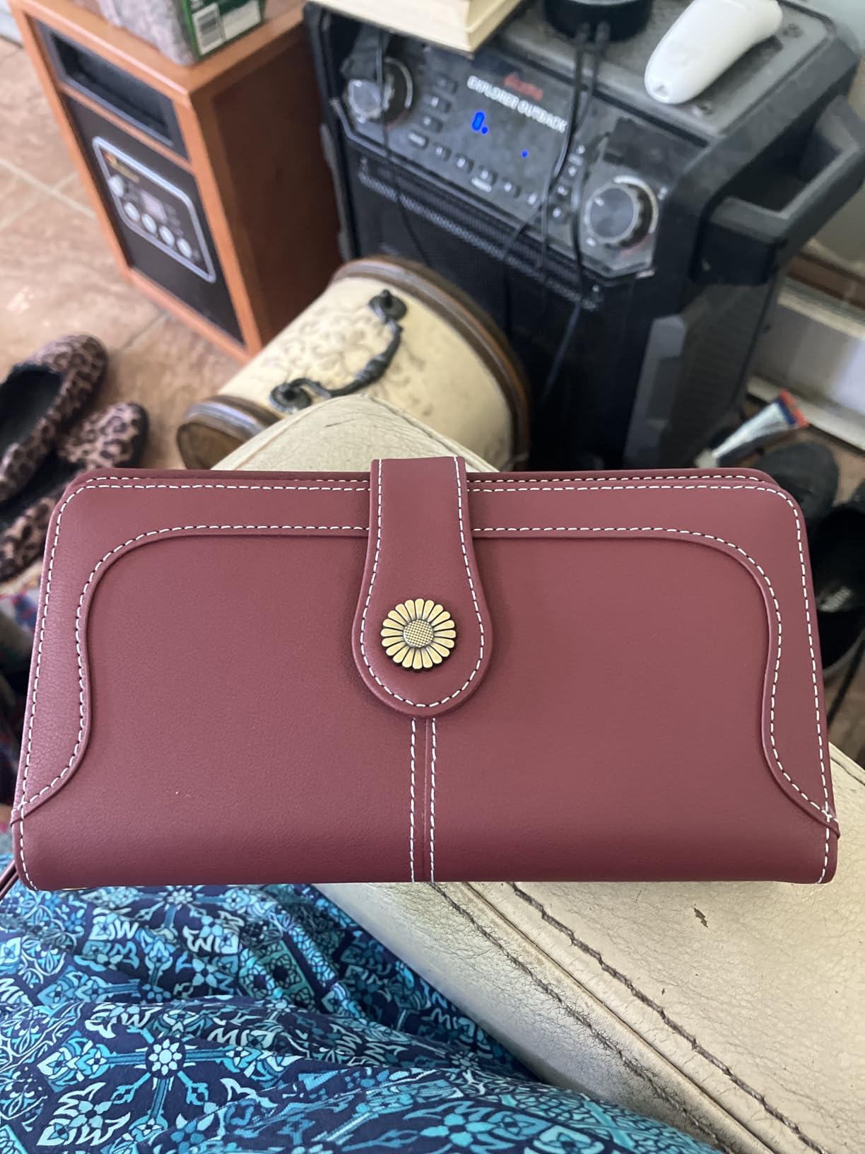 FALAN MULE Wallets for Women Trifold Wristlet Wallets Large Capacity RFID Blocking Ladies Purse Credit Card Holder customer photo 2
