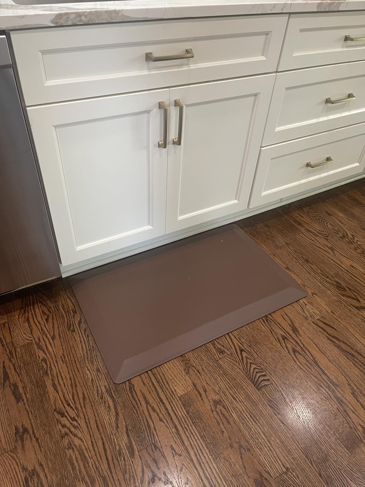 Tyrot Extra Thick Anti Fatigue Mat for Kitchen Floor, 20x32, Black | 9/10 Inch Thick, Cushioned Standing Desk Mat, Memory Foam Ergonomic, Non-Slip Comfort Waterproof Rug for Office, Sink, Garage customer photo 2