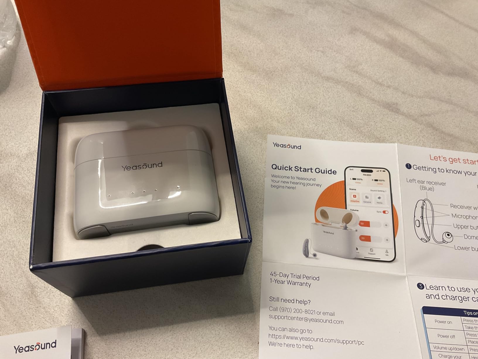 Yeasound OTC Hearing Aids, RIC800 Bluetooth Call iOS and Android Enabled, Wireless Rechargeable, AI Noise Reduction & App Control, Tinnitus Relief, Prescription-Grade Sound, Nearly Invisible (Silver) customer photo 2