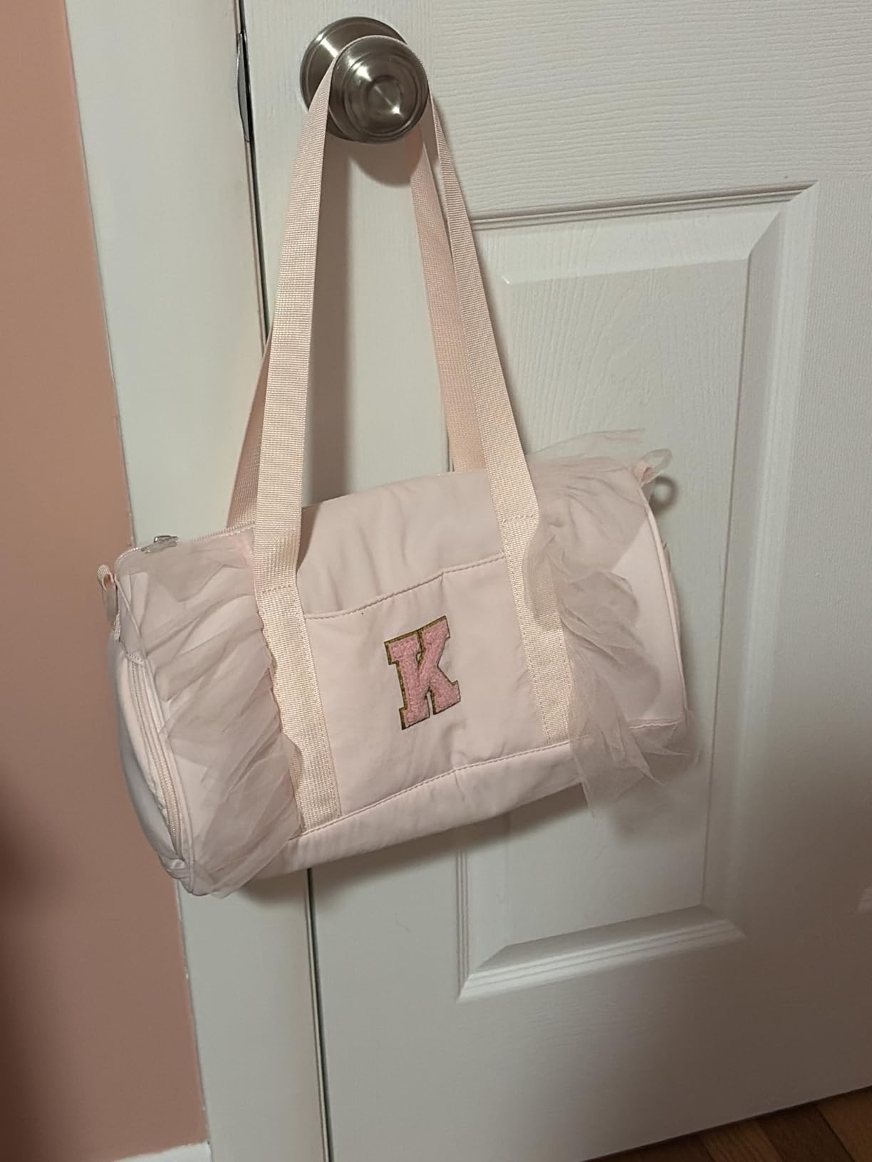mibasies Ballet Dance Bag for Girls 4-6, Personalized Letter A Pink Gift customer photo 1