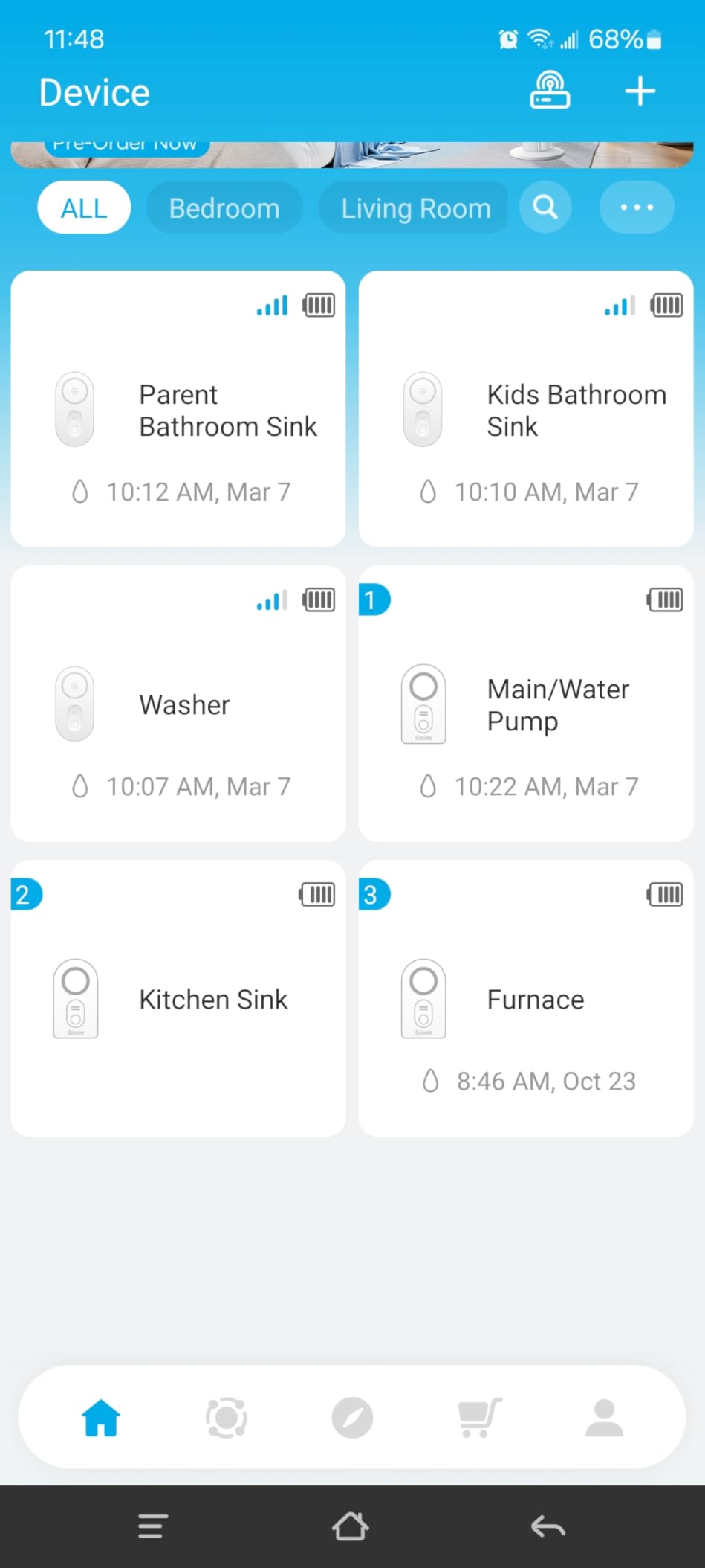 GoveeLife Upgraded Smart Water Leak Detector 1s with High Alarm, 5 Pack | 1804ft Ultra-Long Range, WiFi Water Sensor with SMS/Email/APP Push, 5Yr Battery Life, IP67, Suit for Home, Basement, Kitchen customer photo 2