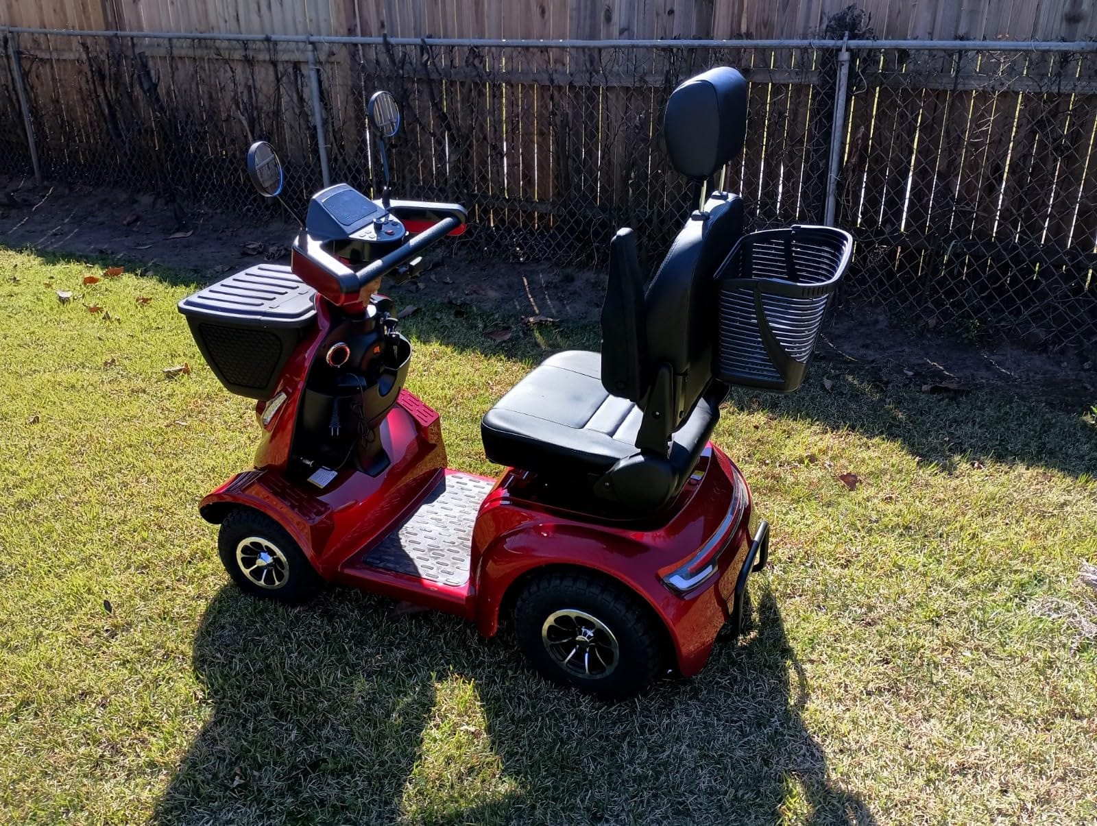 MS02 MAX All Terrain 1000W Electric Mobility Scooter for Adults & Seniors - 500LBS Load & 32 Miles Range Powered Wheelchair Device w/Off-Road Absorber, Bluetooth Speaker, Dual Baskets, LED Light System customer photo 2