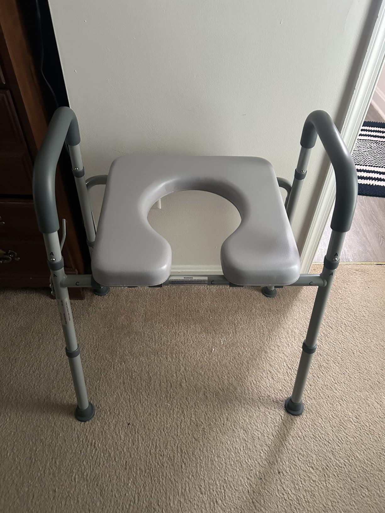 Medical King Toilet Seat Riser for Seniors, Adjustable, Heavy Duty up to 400 lbs customer photo 1