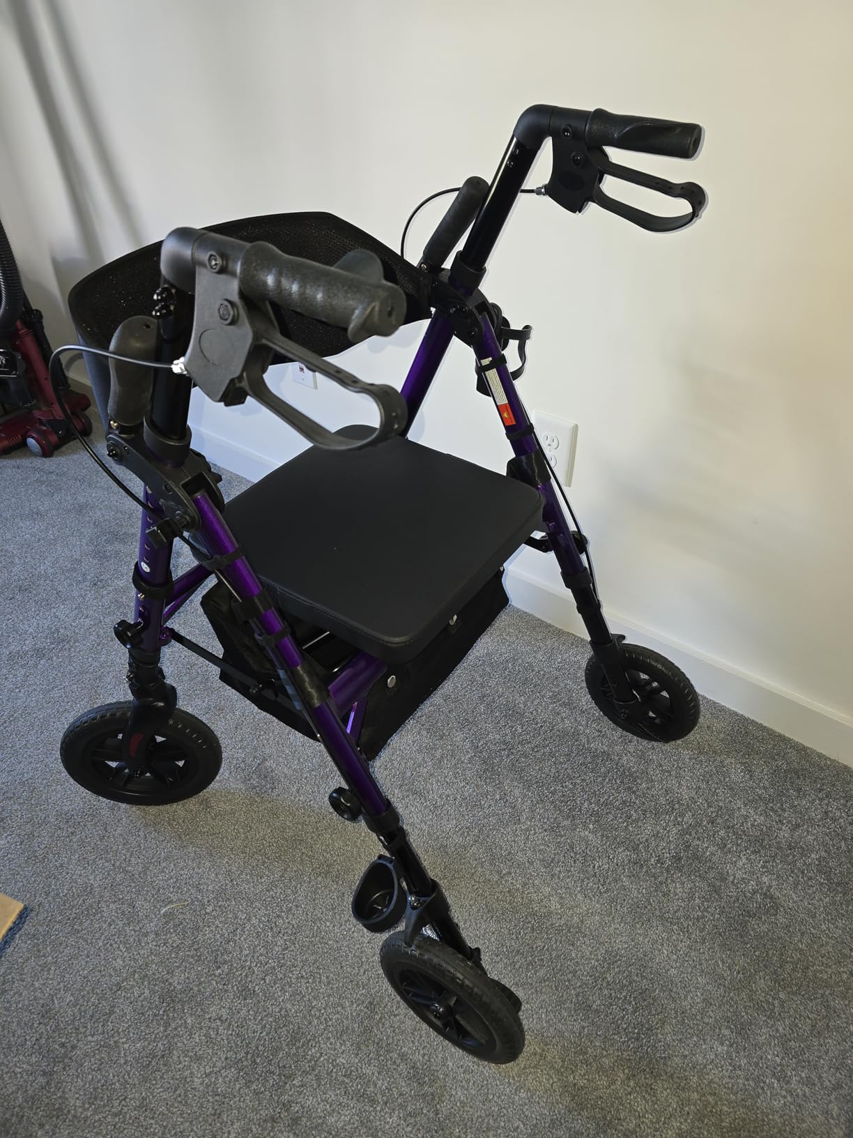 Foldable Walkers for Seniors with Seat, 2 in 1 Rollator Wheelchair Combo | 300lb Capacity, All Terrain 10