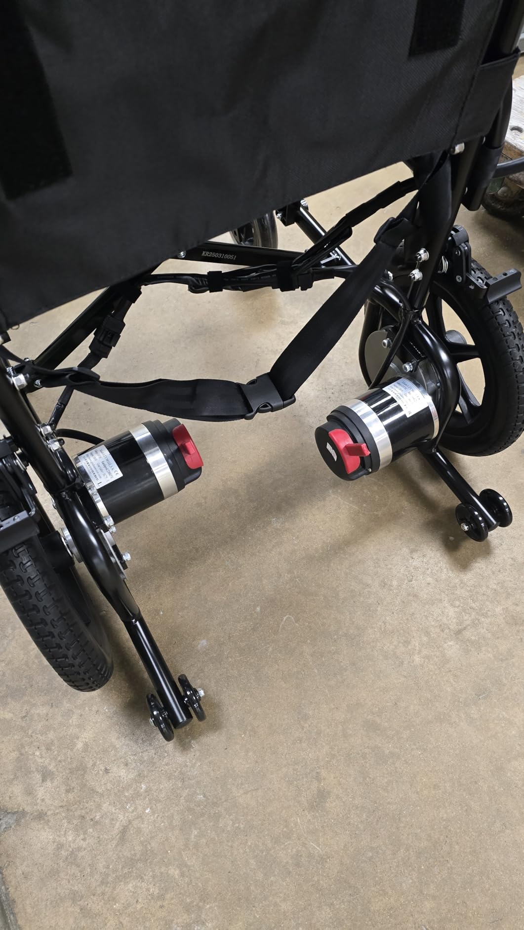 Vive Lightweight Electric Wheelchair for Adults - Foldable Power Wheelchair, Collapsible, Folding, Ultralight, Motorized, Light Weight Travel Senior Carbon Fiber Mobility Aid - Weighs 39 lbs customer photo 1