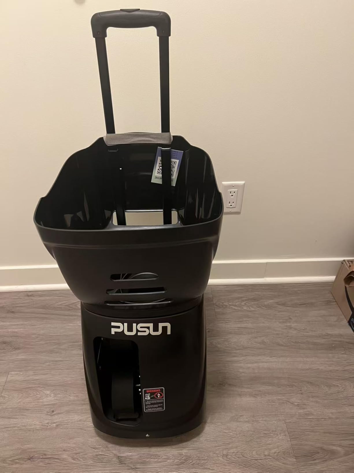 PUSUN PT-Smart Tennis Ball Machine - App Control with 12 Built-in Training Modes, 6-Level Spin, 28-Point, 75 MPH, 100+ Ball customer photo 1