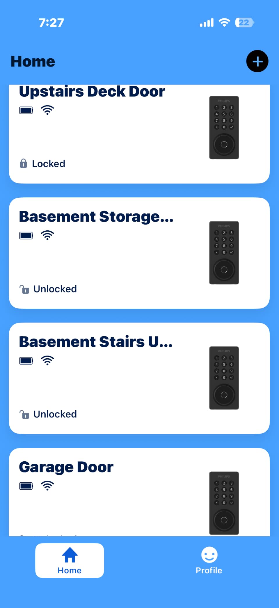 Philips WiFi Keypad Deadbolt with Handle, Built-in WiFi, APP Remote Control | Smart Locks for Front Door, Voice & Fingerprint Unlock, Flexible Codes, Auto-Lock, Backlit Keypad, Come with Door Lever customer photo 2
