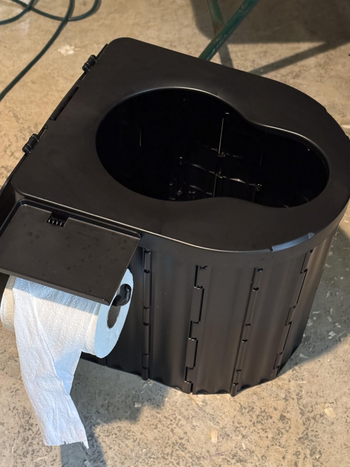 Portable Toilet with Urine Gel & Leak-Proof Bags - Odorless Camping Toilet for Adults & Kids, Outdoor Travel Potty with Ergonomic Design customer photo 1