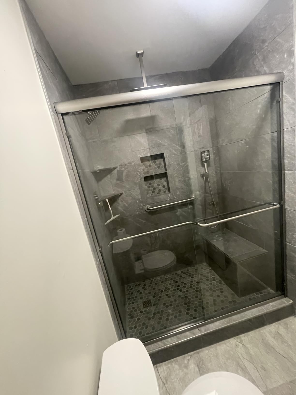ELEGANT Double Sliding Shower Door 56-60