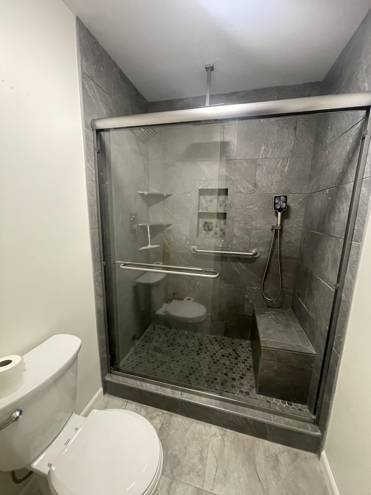 ELEGANT Double Sliding Shower Door 56-60