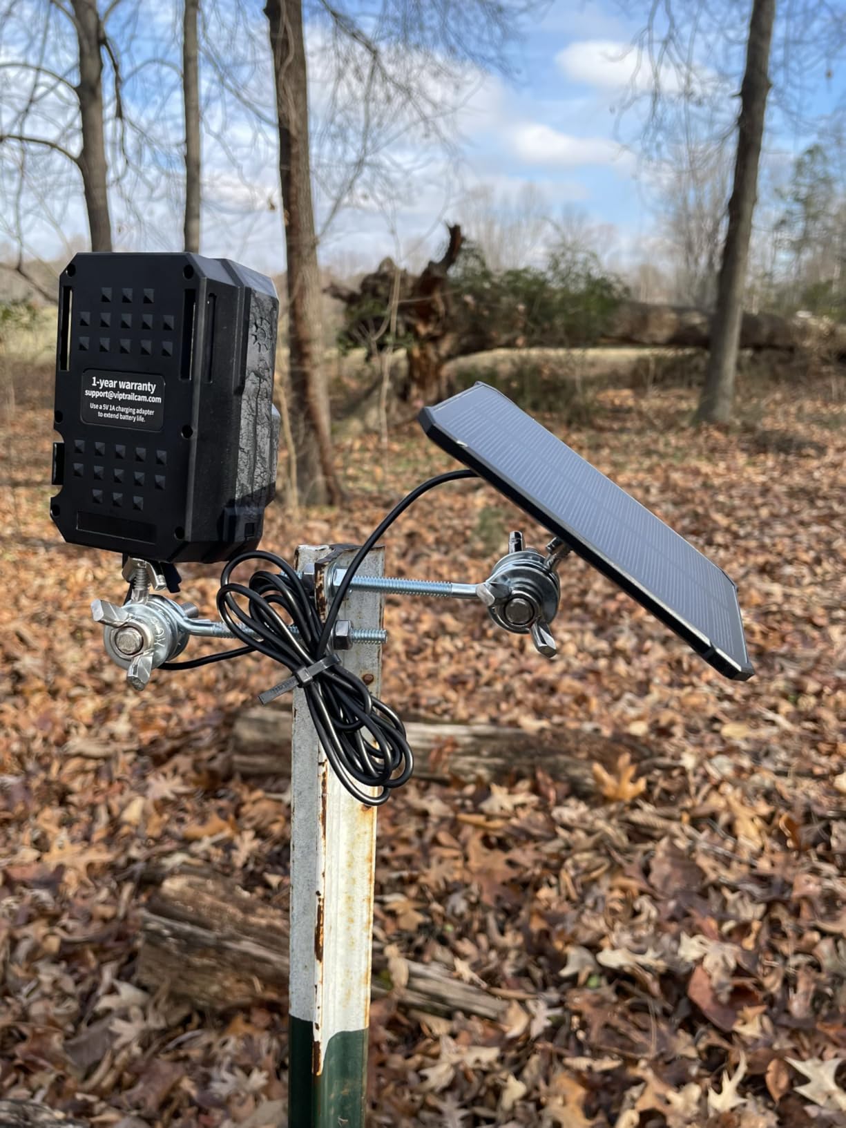 MAXDONE Solar Trail Camera, 4K 64MP WiFi Bluetooth Night Vision Game Camera | Game Camera with Night Vision Motion Activated, 6000mAh Power & 32GB Included, Deer Cameras for Outdoor Backyard IP66 customer photo 1