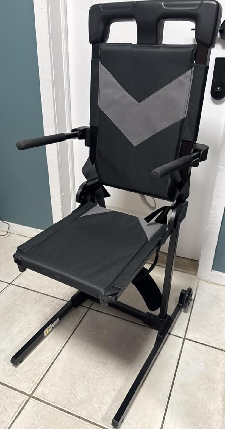 VOCIC Electric Chair Lift Get Up from Floor, Movable with 4 Wheels, Portable Rolling Chair Lift, Supports 350 LBS, AX35 customer photo 1