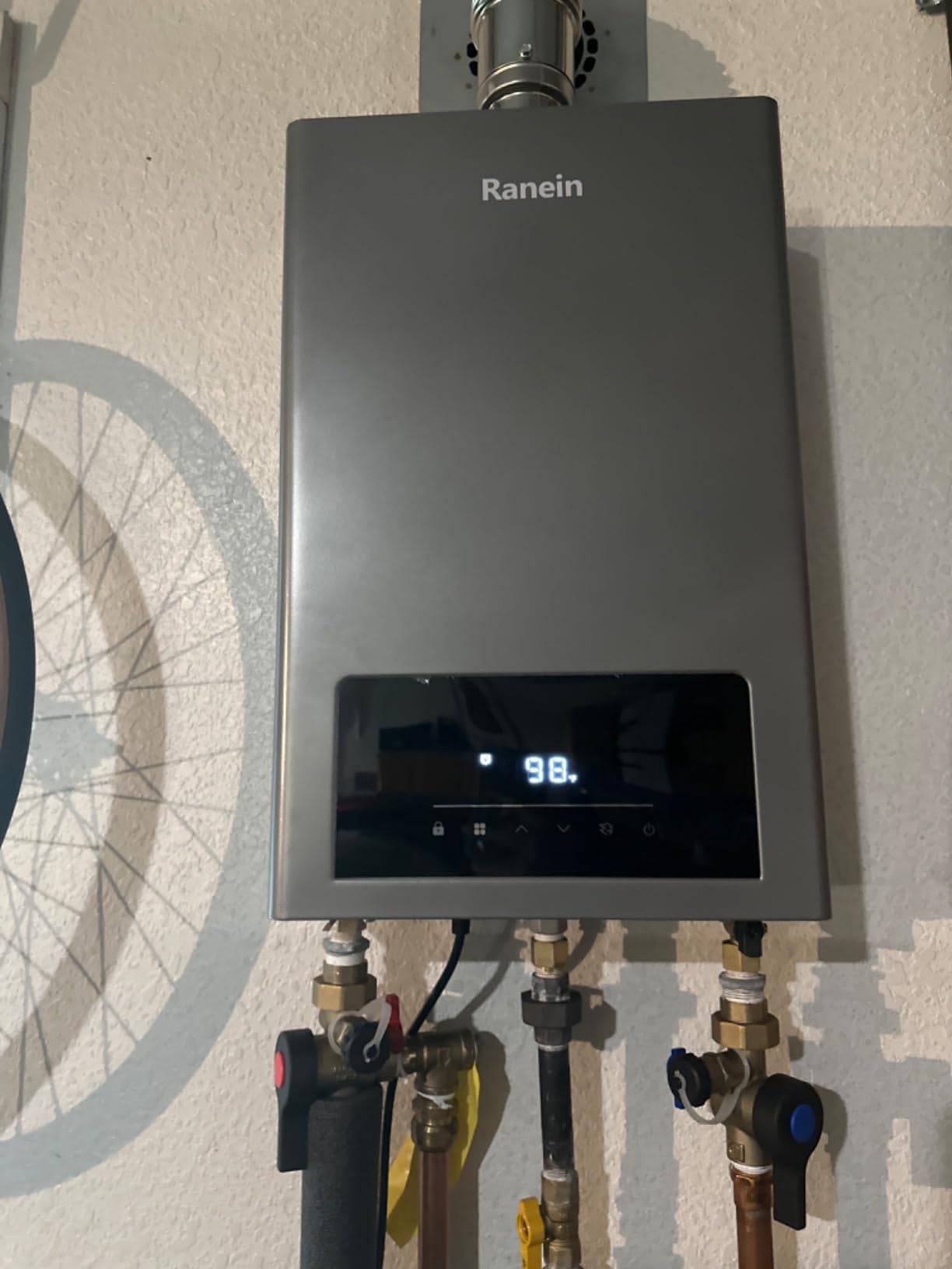 GEN II Ranein Natural Gas Tankless Water Heater Max 3.6 GPM, 80,000 BTU Indoor On Demand Instant Hot Water Heater with LED Temperature Control Panel | Upgraded Gen II, indoor, endless hot water, whole home, 2-3 water points, 95-149F, 4 modes, anti-freeze, LED, energy saving customer photo 2