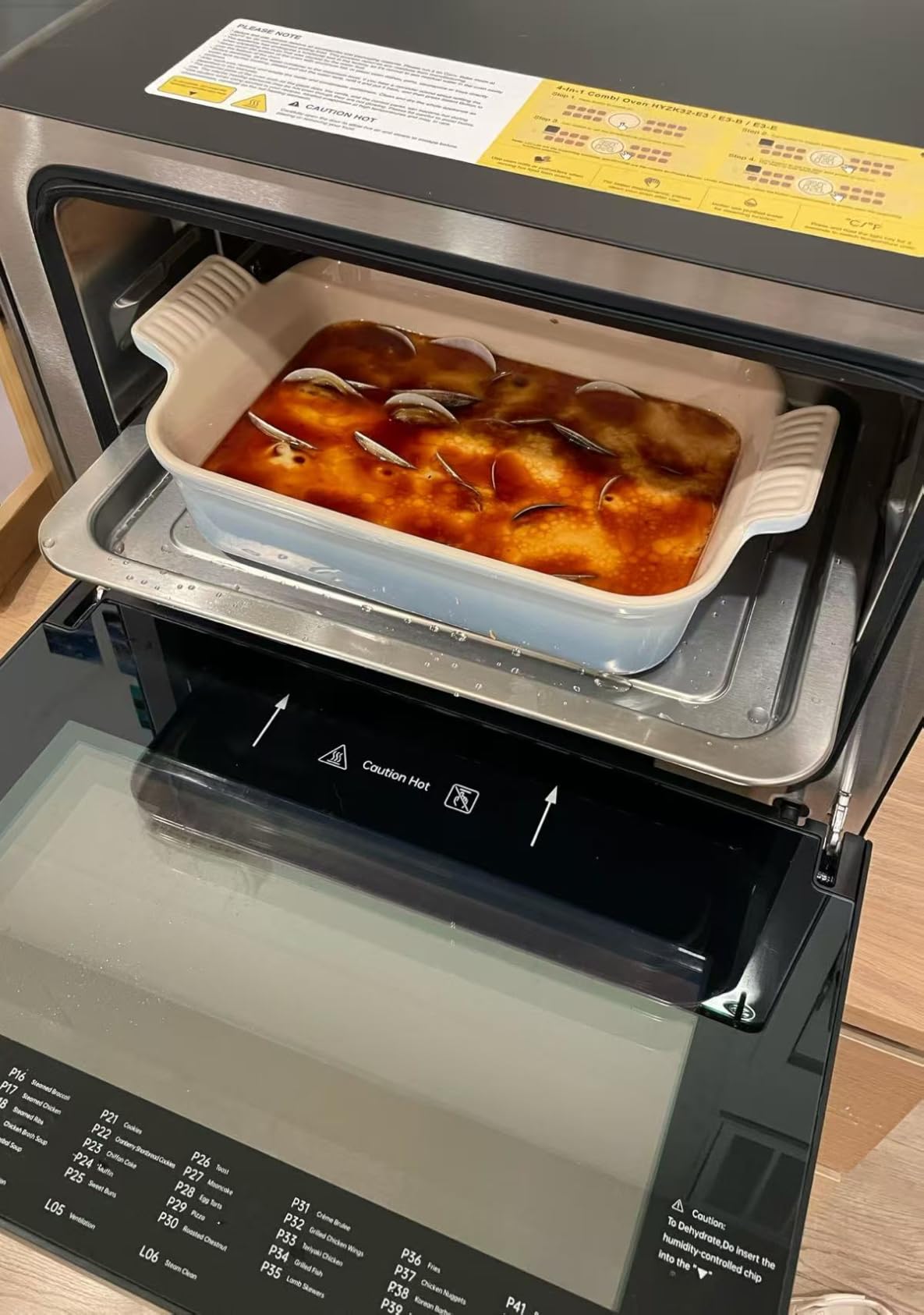 FOTILE HYZK32-E3-B ChefCubii 1.1 cu. ft. 4-in-1 Combi-Steam Oven with Steam-Bake, Air Fry, Convection, Dehydrator Functions, and 50 Preset Menus, Black customer photo 2