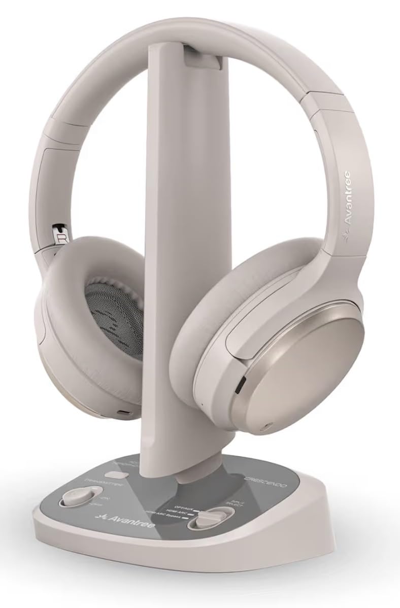 Avantree Crescendo Me - Personalized Wireless TV Headphones for Seniors | Personalized Left/Right Hearing - Clear TV Dialogue, HDMI ARC Soundbar Passthrough, 60H Battery, Replaceable Parts customer photo 1