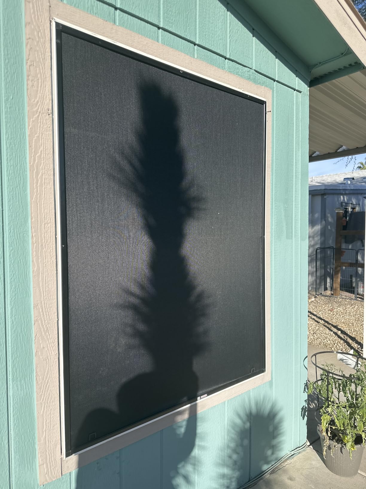Custom Solar Screens for Windows Exterior 95% Shade, Pre-Framed, Assembled | Solar Window Screen Mesh for Reduced Glare & Heat, 95% UV & Insect Blocker, Fully-Assembled & Ready to Install customer photo 2