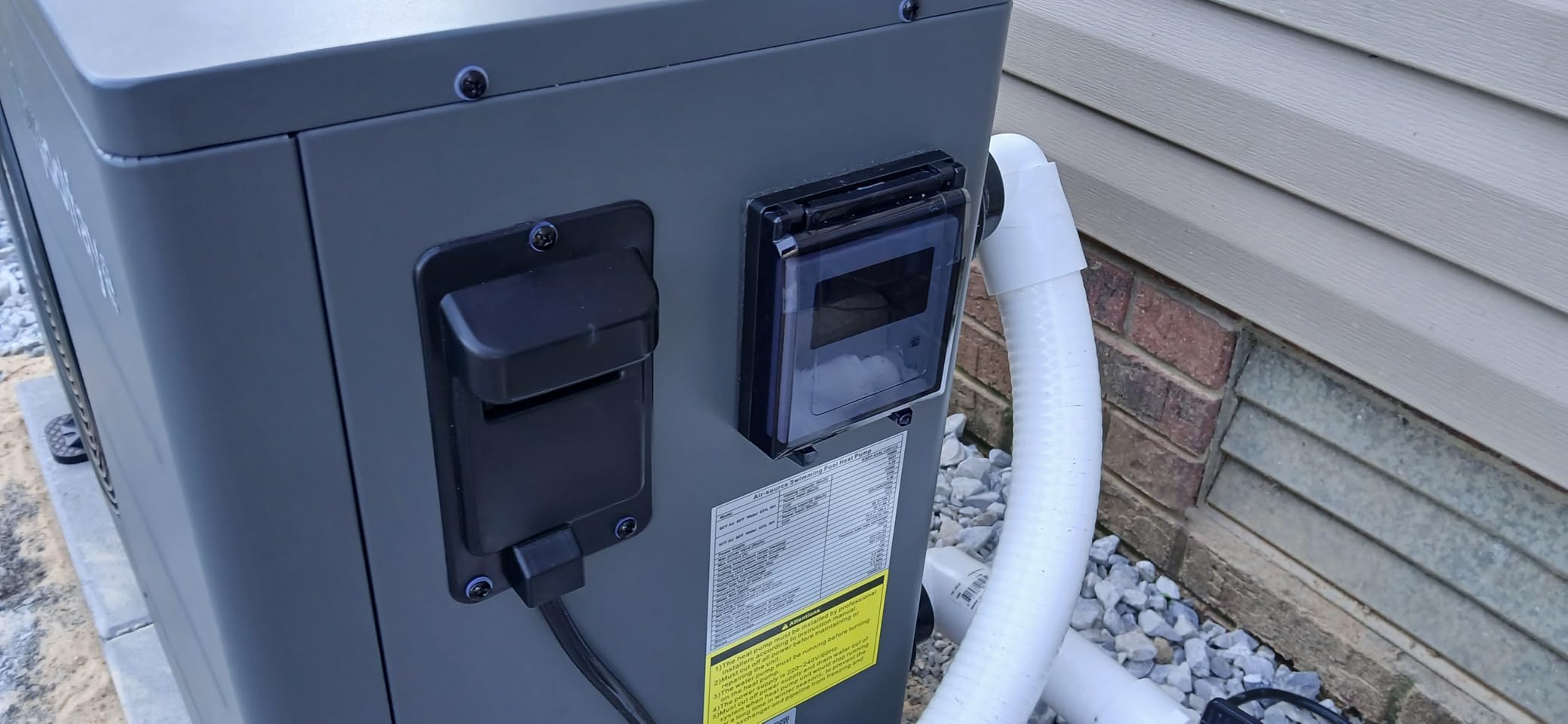 120,000 Btu Inverter Pool Heat Pump for Inground Pools 220V customer photo 2
