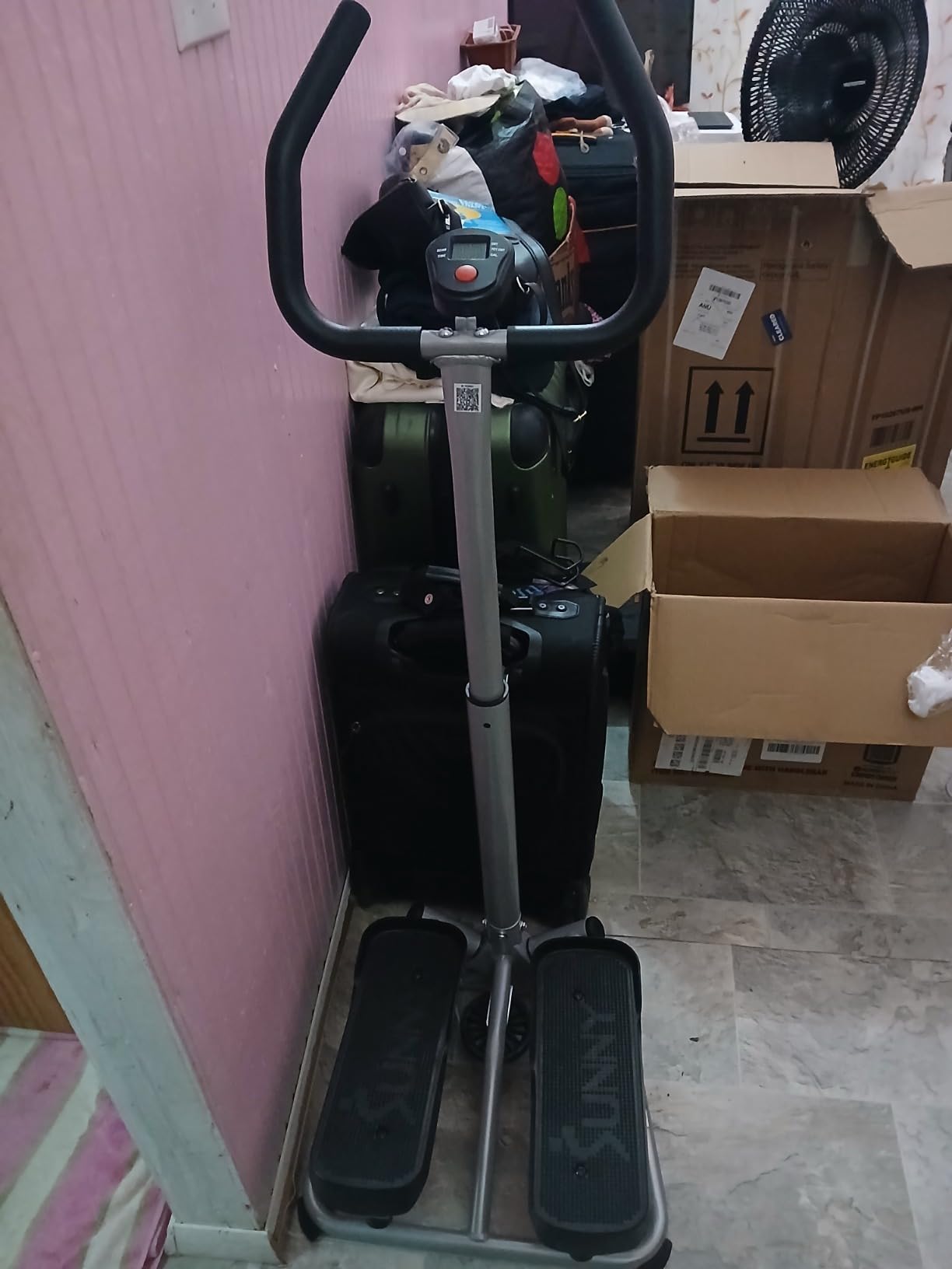 Sunny Health & Fitness Climbing Stair Stepper for Home Gym | SunnyFit App Connection, Long Stride Length, Home Gym Exercise, Compact Foldable, Leg and Glute Training customer photo 2