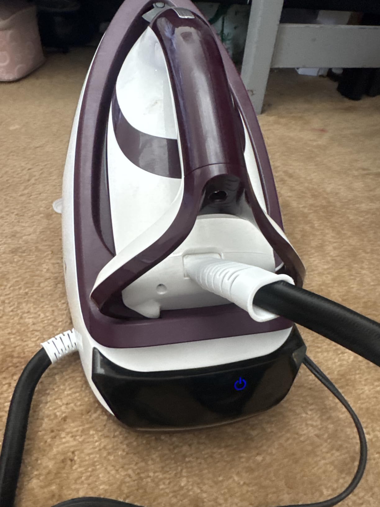 Martisan Steam Generator Iron for Clothes, LED Steam Station, 1800W Power, 8 Bar Max Pressure, 1.9L Water Tank, 550g/min Steam Burst, Auto Off, Ceramic Soleplate, Fast Wrinkle Removal, Purple customer photo 1
