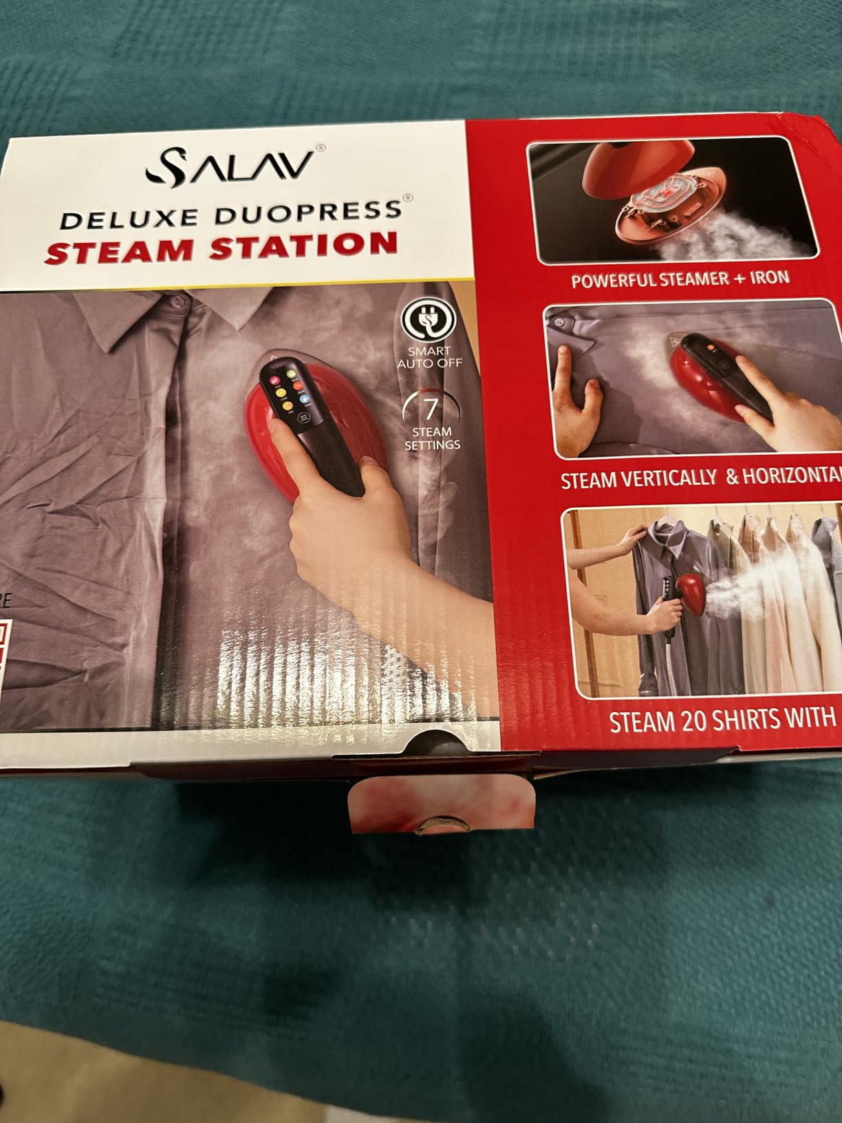 SALAV Auto-Off Duopress Smart Steam & Iron Station, 7 Steam Settings 1150W customer photo 1