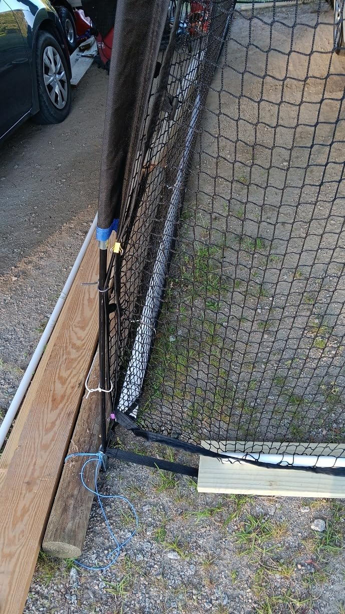 Baseball Batting Cage Net for Backyard Softball Portable Pop Up Cage | 22x12x8 Ft Outdoor Indoor Hitting Cage with Pitching Machine Hole and Detachable Door customer photo 2