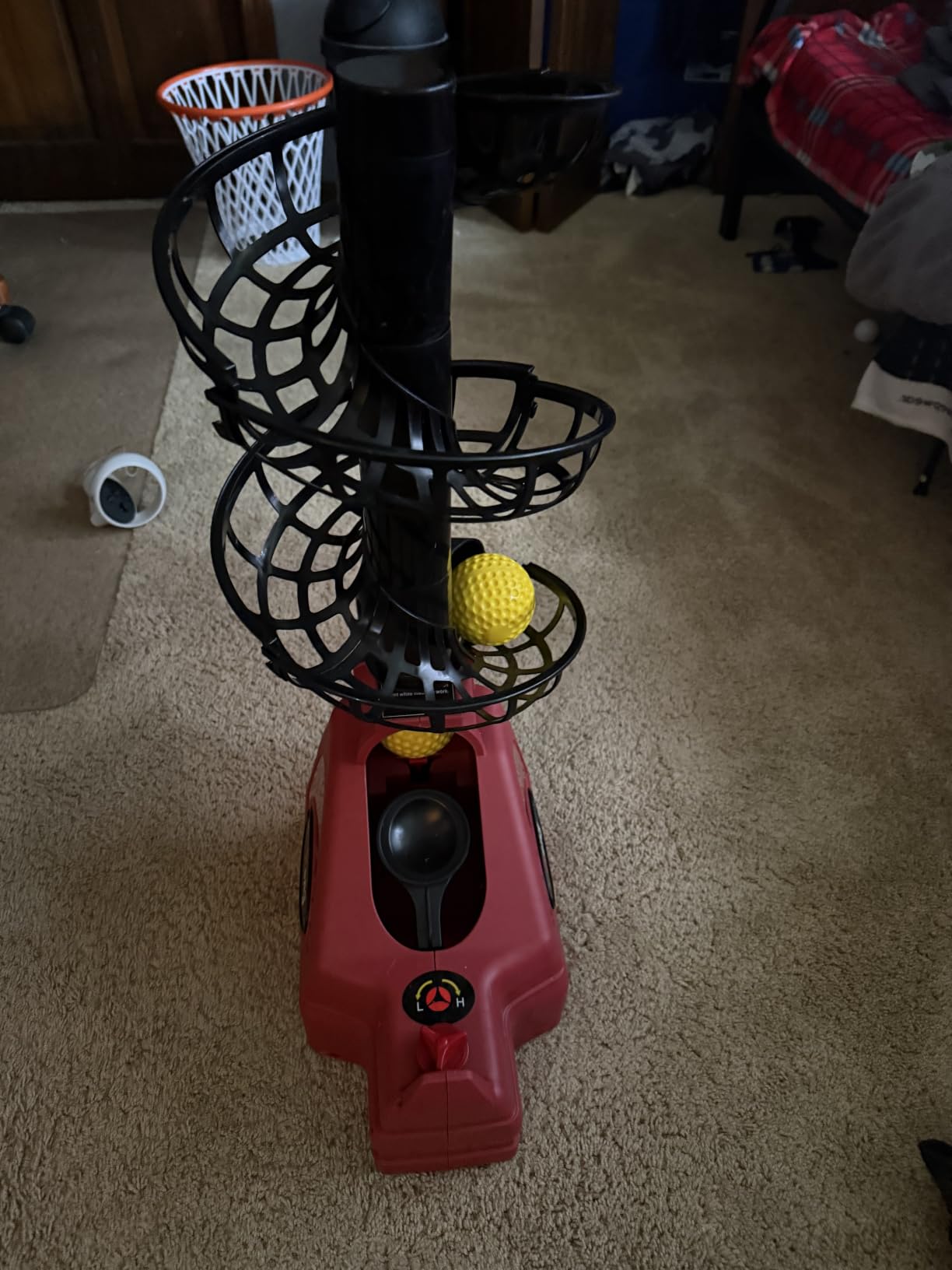 Furlihong 698TPCBH 4-in-1 Toss Machine for Baseball, Tennis & Pickleball | Adjustable Height & Distance, Multi-Sport Training for Baseball, Tennis, Pickleball & Cricket, Ideal for Family & School Use customer photo 1