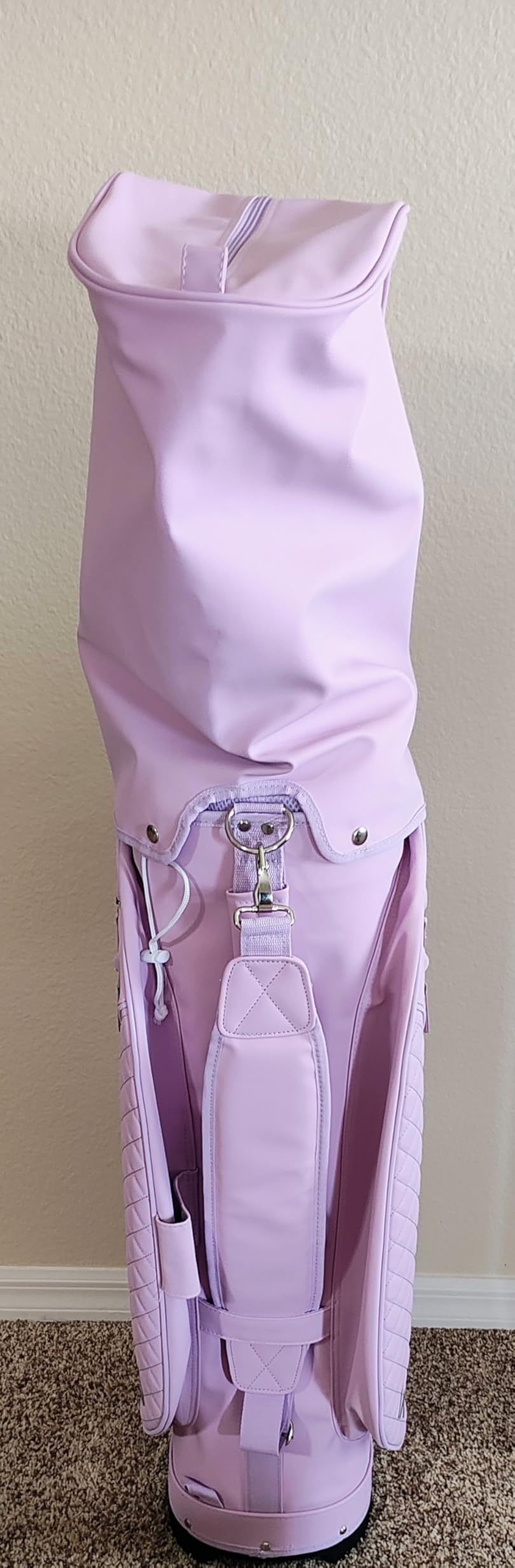 Luxury Womens Golf Bag, PU Leather Golf Cart Bag with Dual Handles for Women/Ladies, 14-Way Full-Length Top Dividers, Large Putter Well, Ultra Lightweight, Large Pockets for Accessories customer photo 1