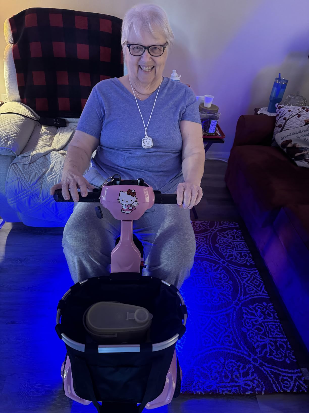 Lightweight Mobility Scooters for Seniors&Adults, Foldable 3 Wheel Scooter | Airline-friendly dual 8Ah batteries, up to 20 miles, 30 lb frame, 33 in turning radius, folds for tight halls, stores, cars customer photo 2