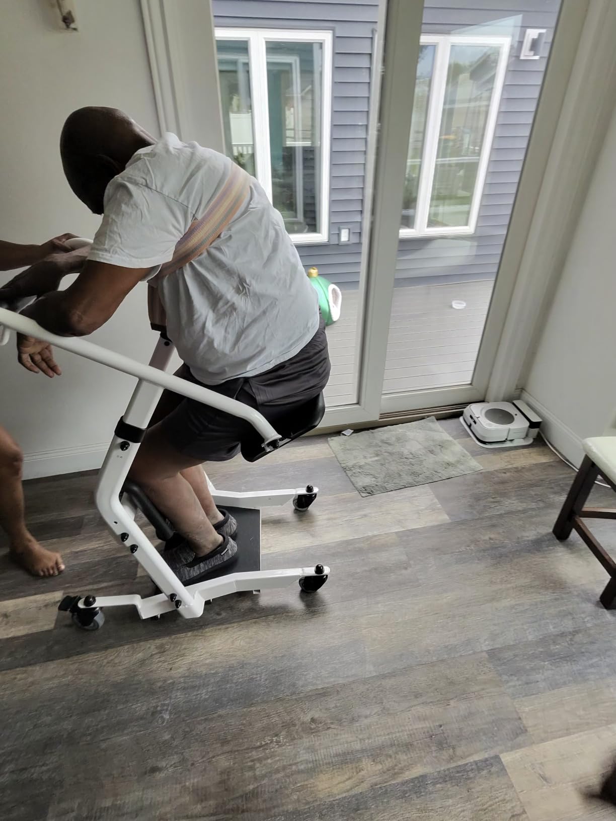 VOCIC Sit to Stand Lift, Patient Lift Chair Transport Unit with Wheels customer photo 1