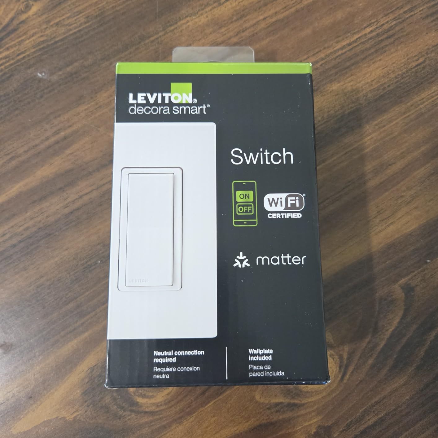 Leviton Decora Smart Switch, Wi-Fi, Works with Matter, Alexa, Google Assistant, Apple Home/Siri & Wired or Wirefree 3-Way, Neutral Wire Required, D315S-1RW, White customer photo 1