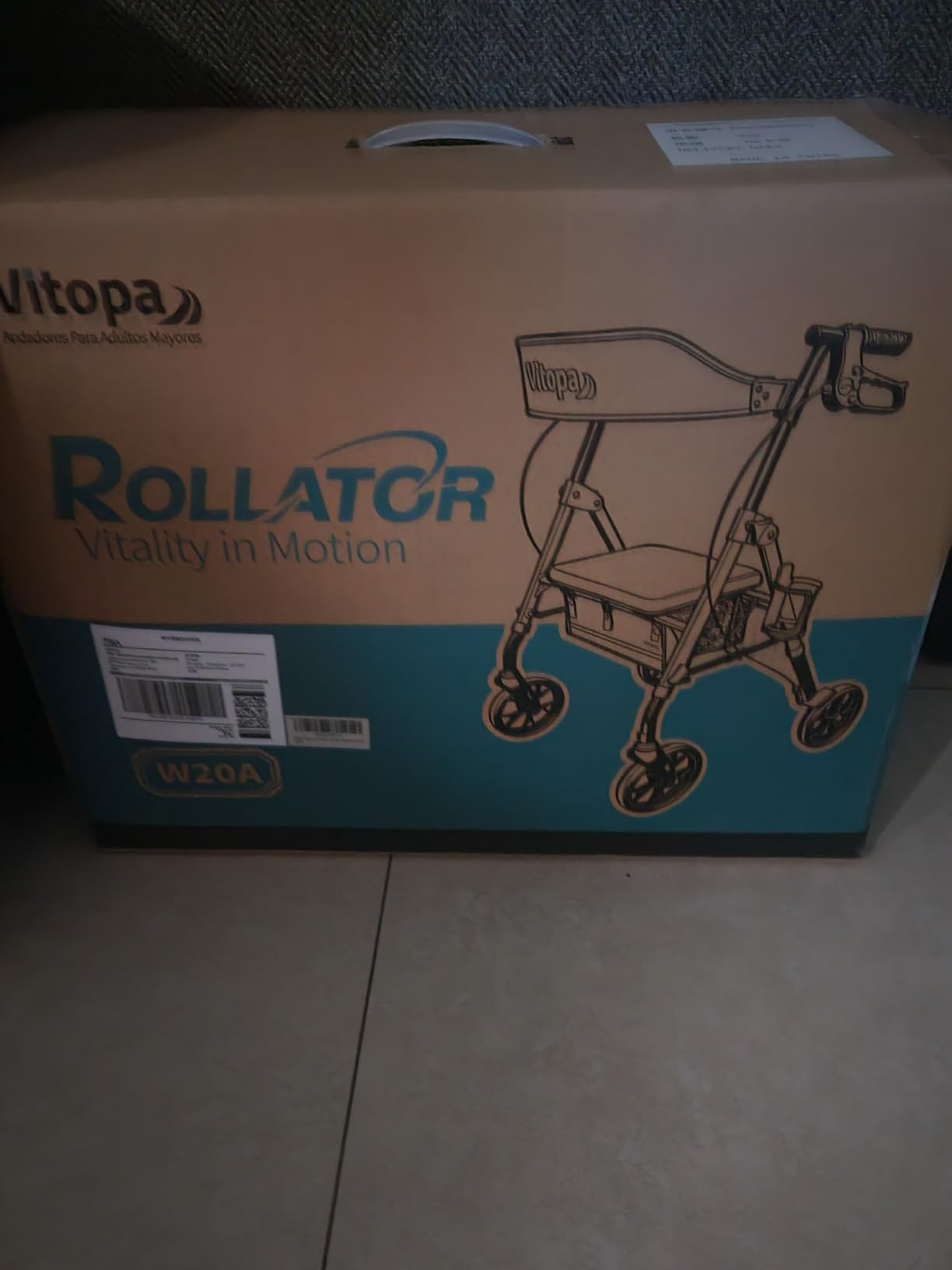 Walkers for Seniors with Seat W20A, 15 lbs Lightweight Rollator | Aluminum, 350 lbs Heavy-Duty, Smooth 8