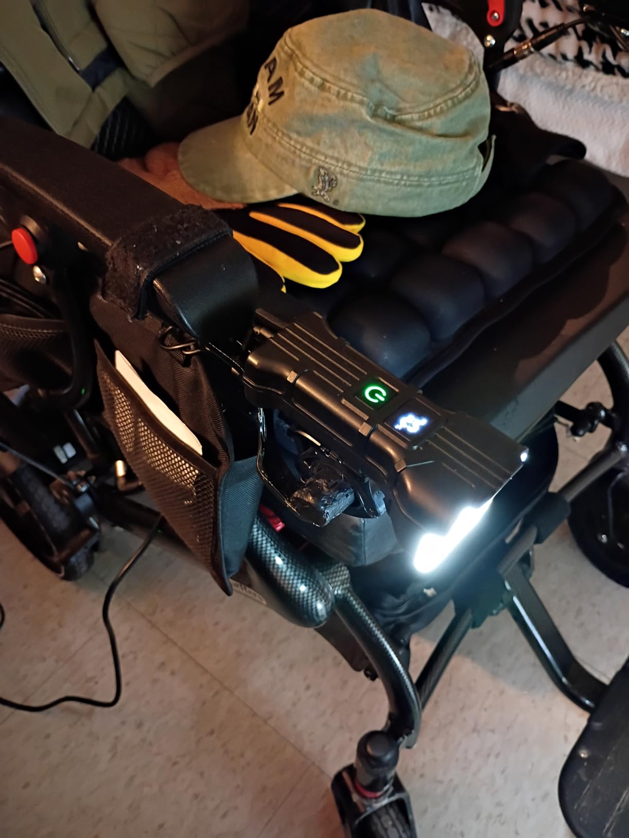 Lightweight Electric Wheelchair for Adults, Orange, 14 MI | 36LBS Portable Motorized Wheelchair for Seniors, 500W Brushless Motor, Airline Approval, LED Lights customer photo 1