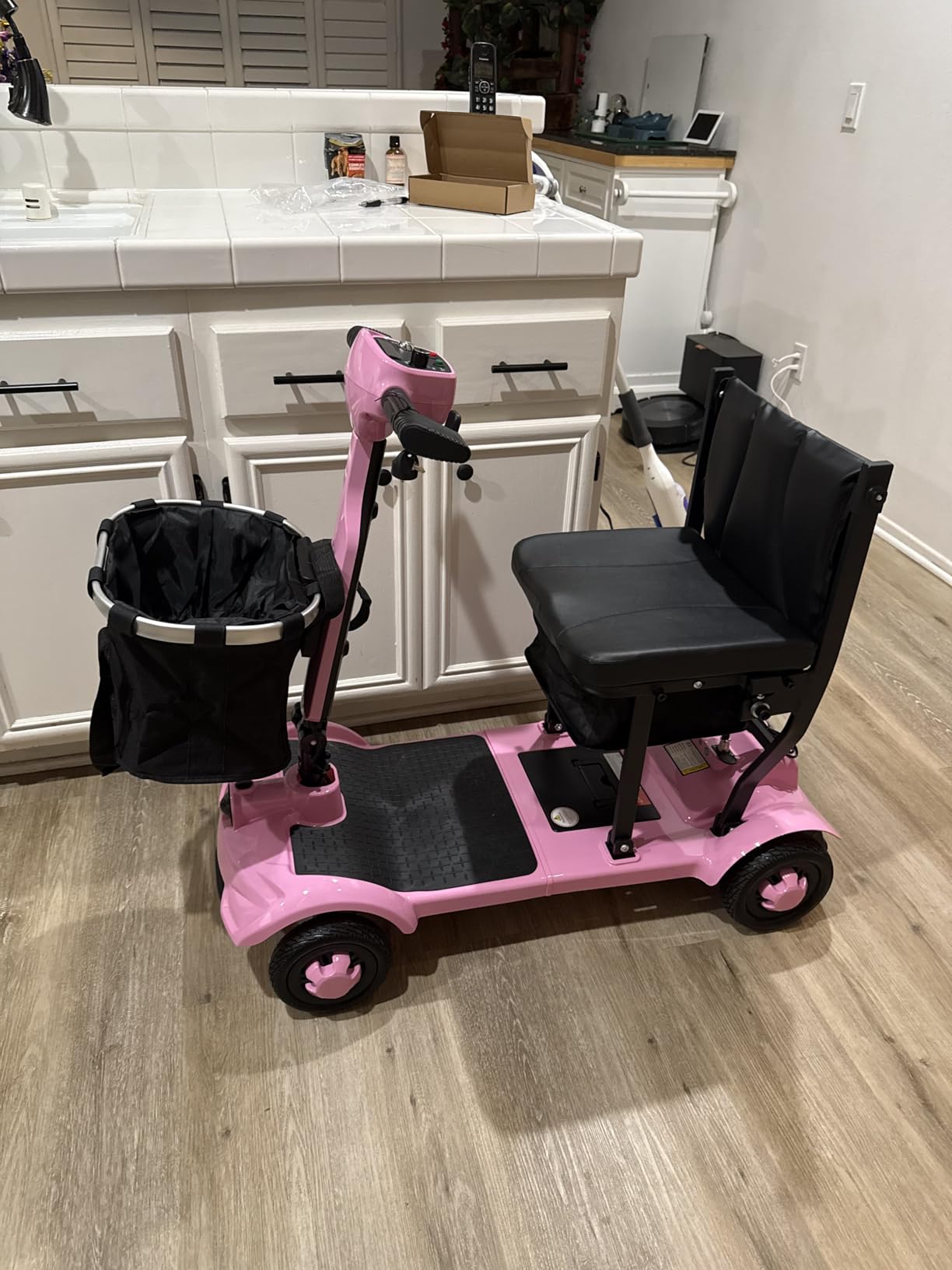 Lightweight Mobility Scooters for Seniors & Adults, Foldable 4 Wheel Scooter | Cruise & Airport Approved, 41 lb Portable Scooter, 12/24 Mile Range, Removable Lithium Battery, With GPS, 300 lb Capacity customer photo 1