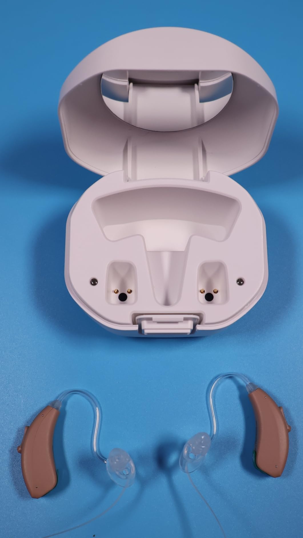 MDHearing VOLT 4 OTC Hearing Aids for Seniors - Behind-the-Ear Hearing Aids | Portable Charging Case, Advanced Noise Cancelling, Fits Comfortably with Glasses, Doctor-Designed, Digital Hearing Aids customer photo 2