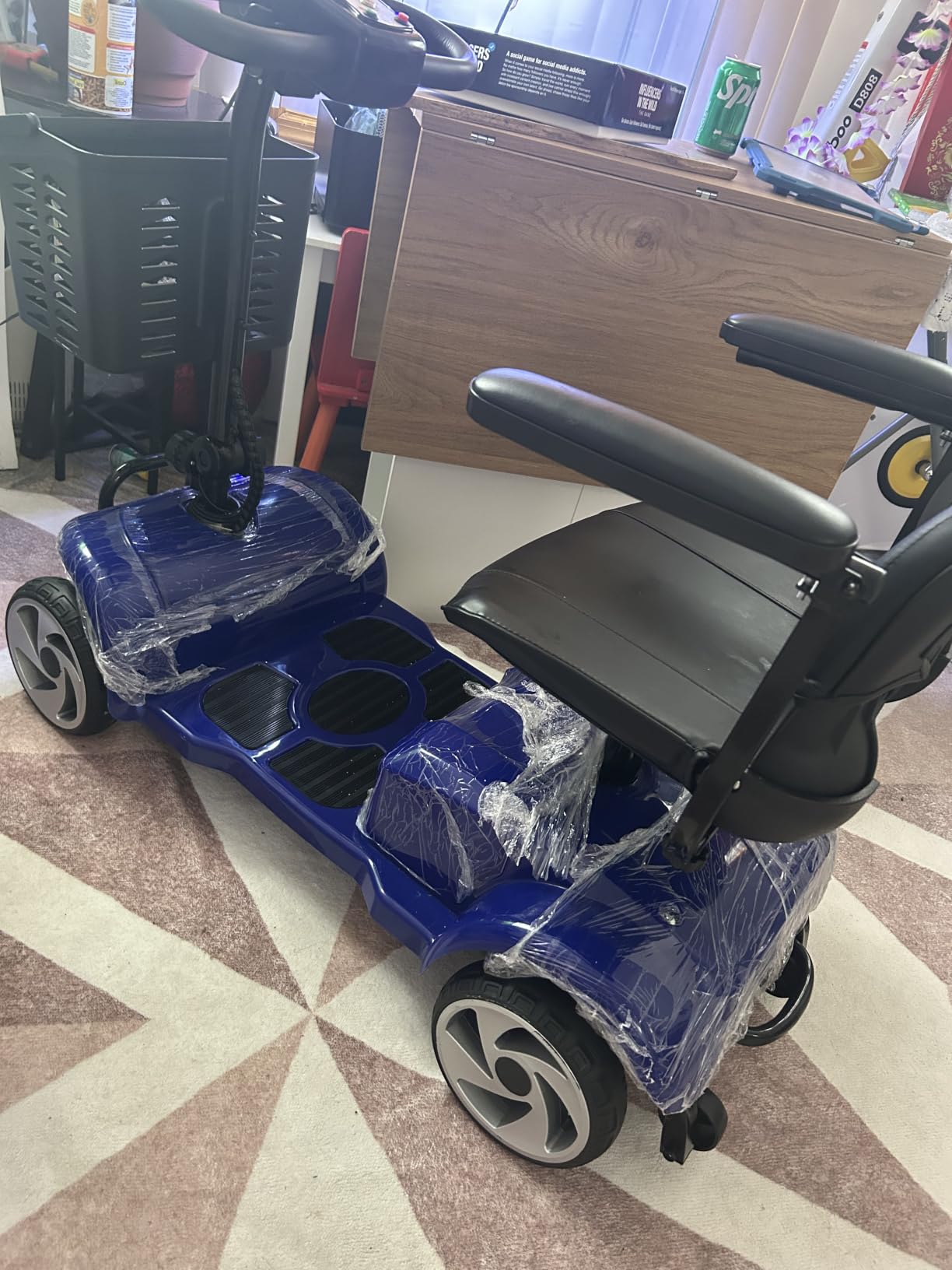 4 Wheel Mobility Scooters for Seniors& Adults, 20 Miles, 6.2 MPH | All Terrain Powered Mobility Scooters, Lightweight Foldable Mobility Scooter with LED Headlight&Front Basket customer photo 1
