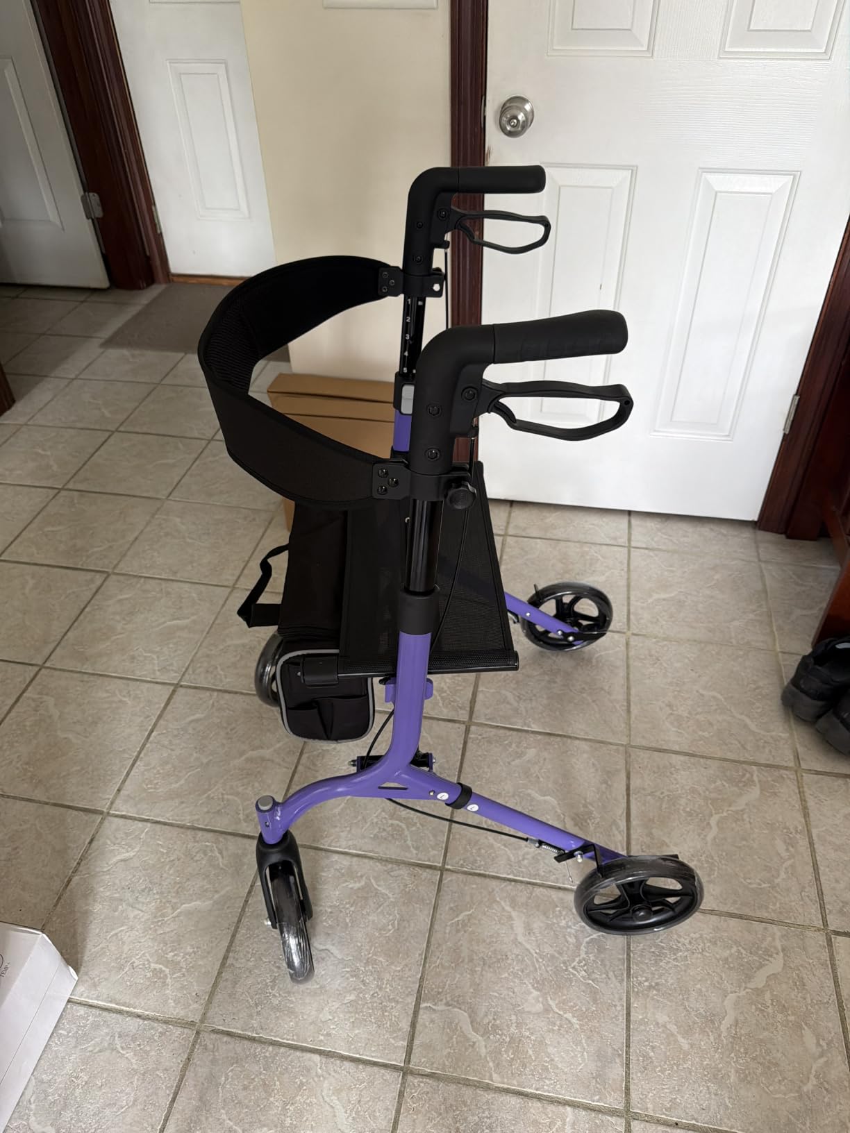 VOCIC Z27 Ultralight 12.7 lbs Rollator Walker with Seat for Seniors | Aluminum, One-Pull Compact Folding, 8