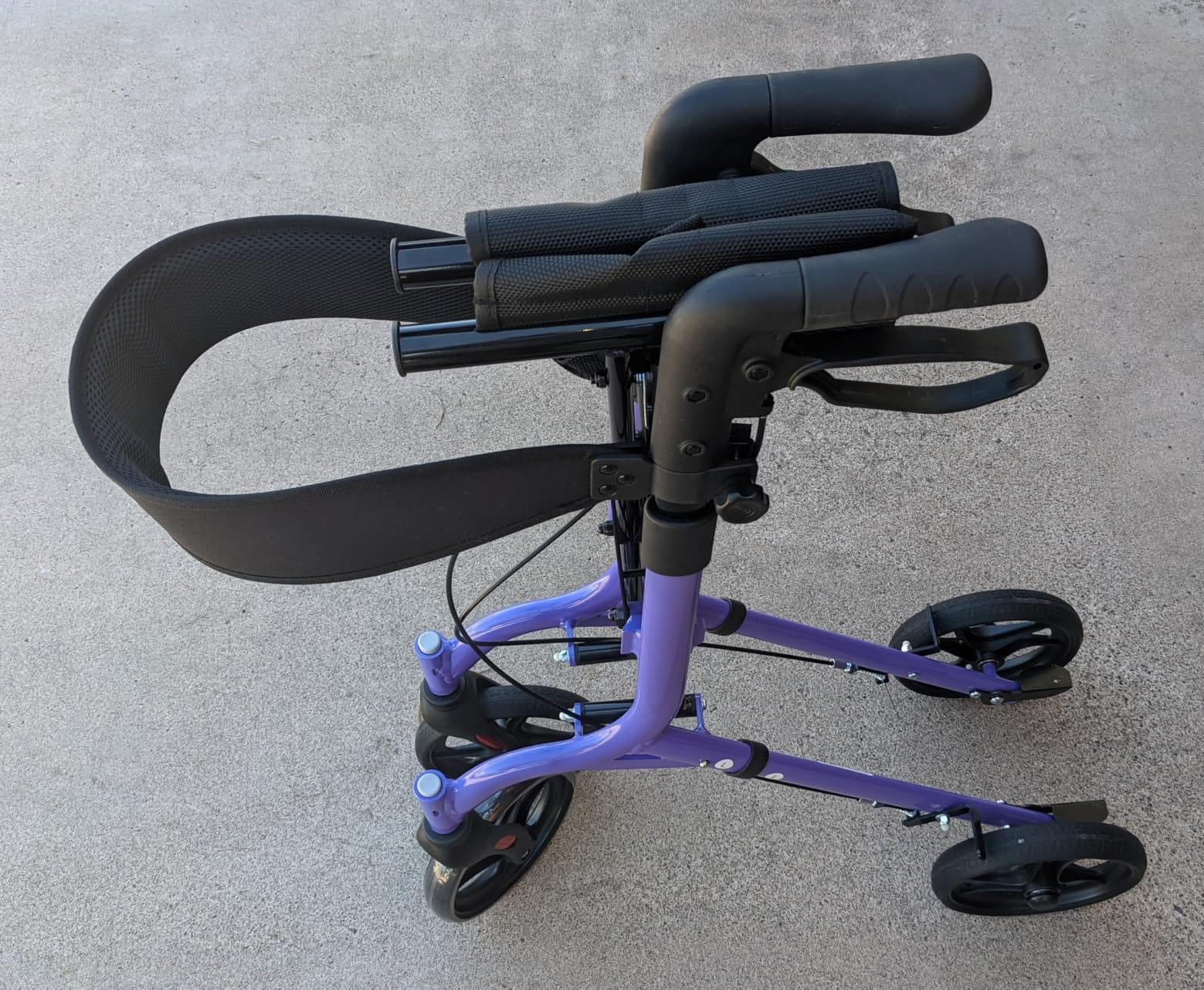 VOCIC Z27 Ultralight 12.7 lbs Rollator Walker with Seat for Seniors | Aluminum, One-Pull Compact Folding, 8