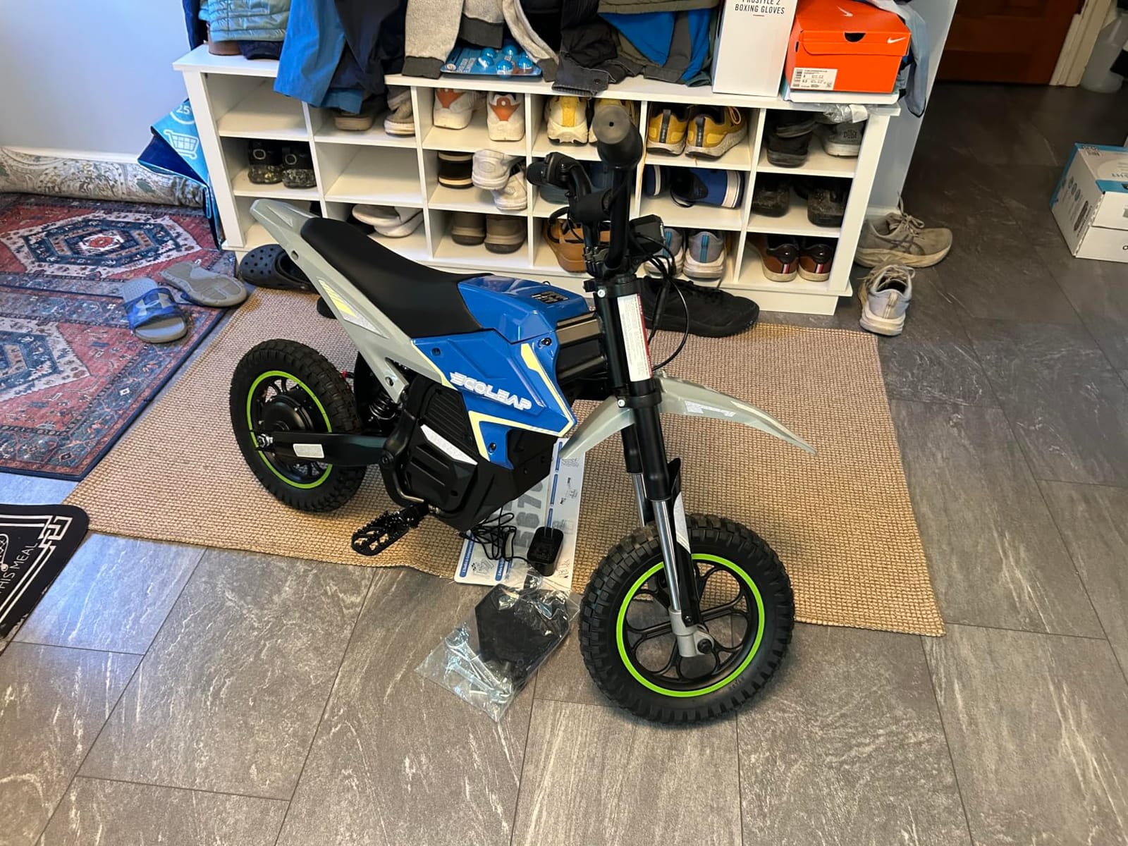 K2 Kids Electric Dirt Bike, 36V 850W Peak Motor, 20 MPH, 18-Mile Range, 3-Speed Modes, Dual Suspension & Disc Brake, Electric Motorcycle for Kids Ages 4-10 customer photo 2