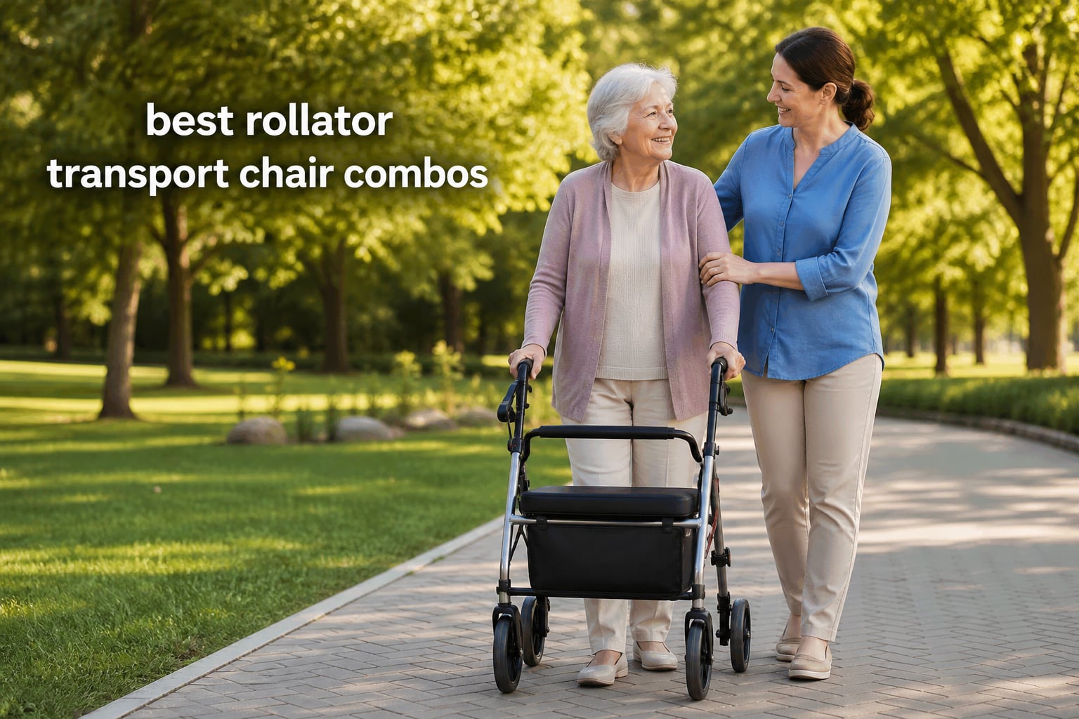 best rollator transport chair combos